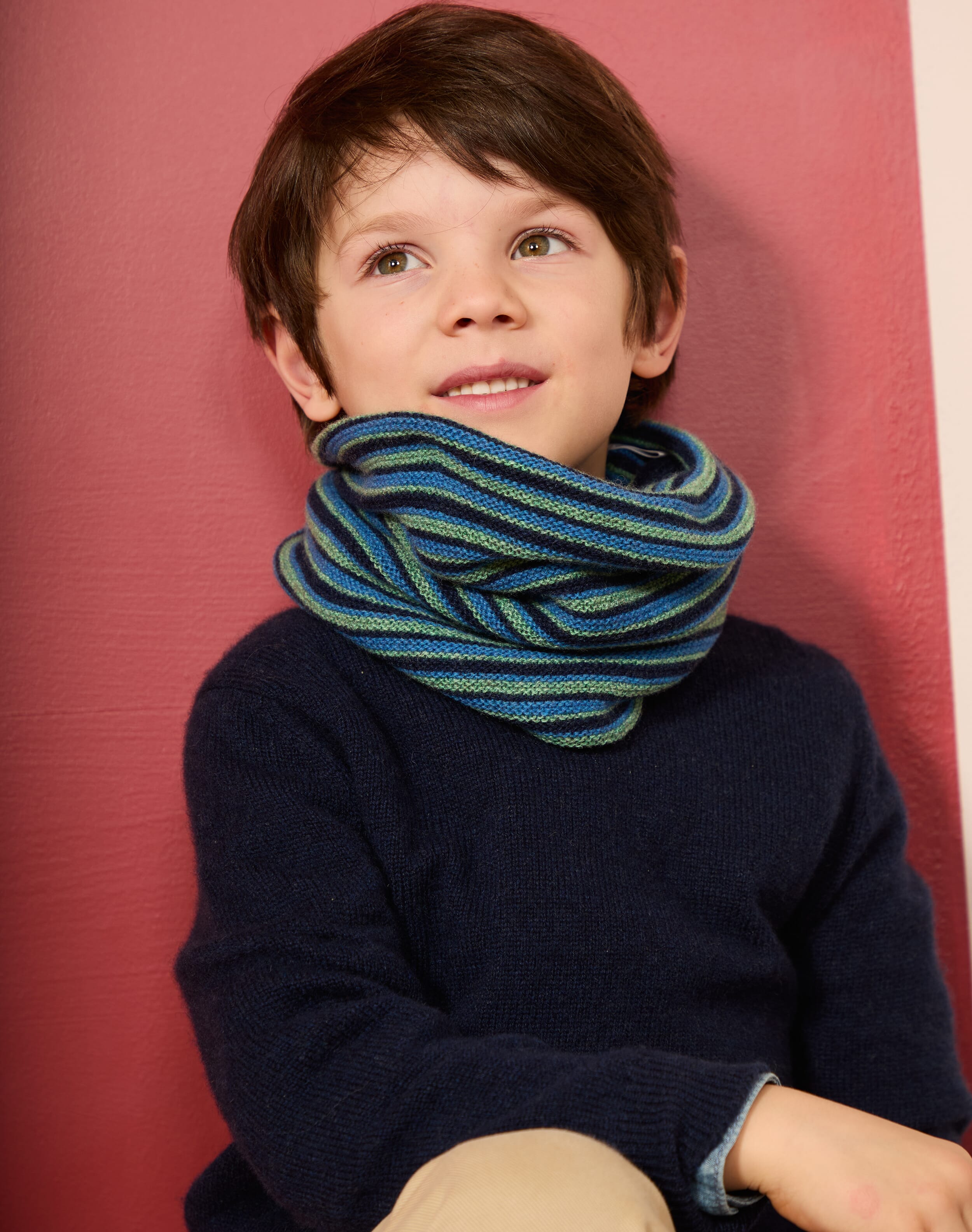 Cashmere Stripy Snood