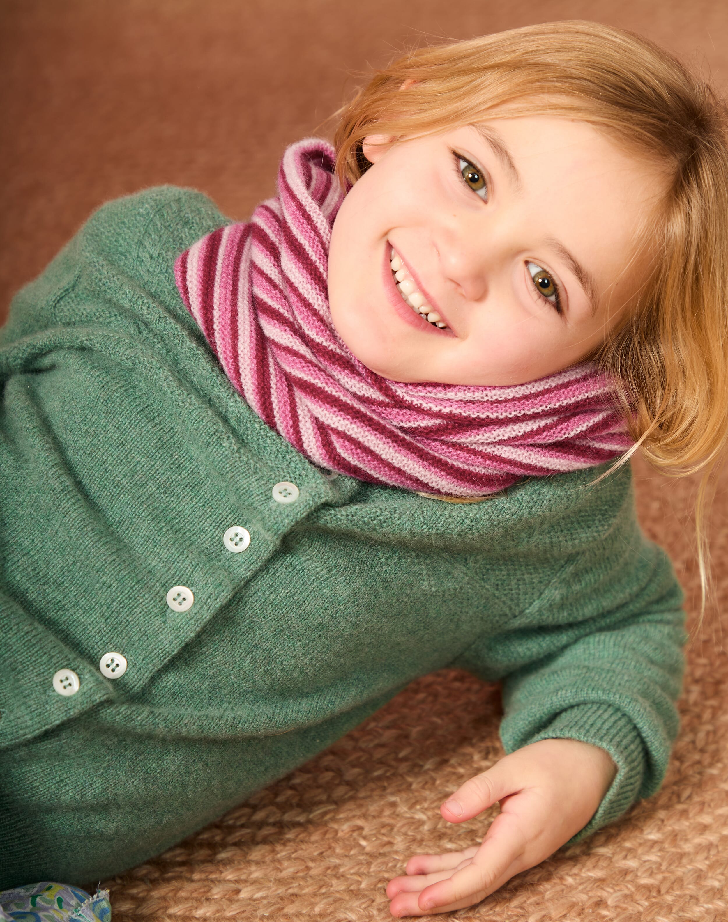 Cashmere Stripy Snood