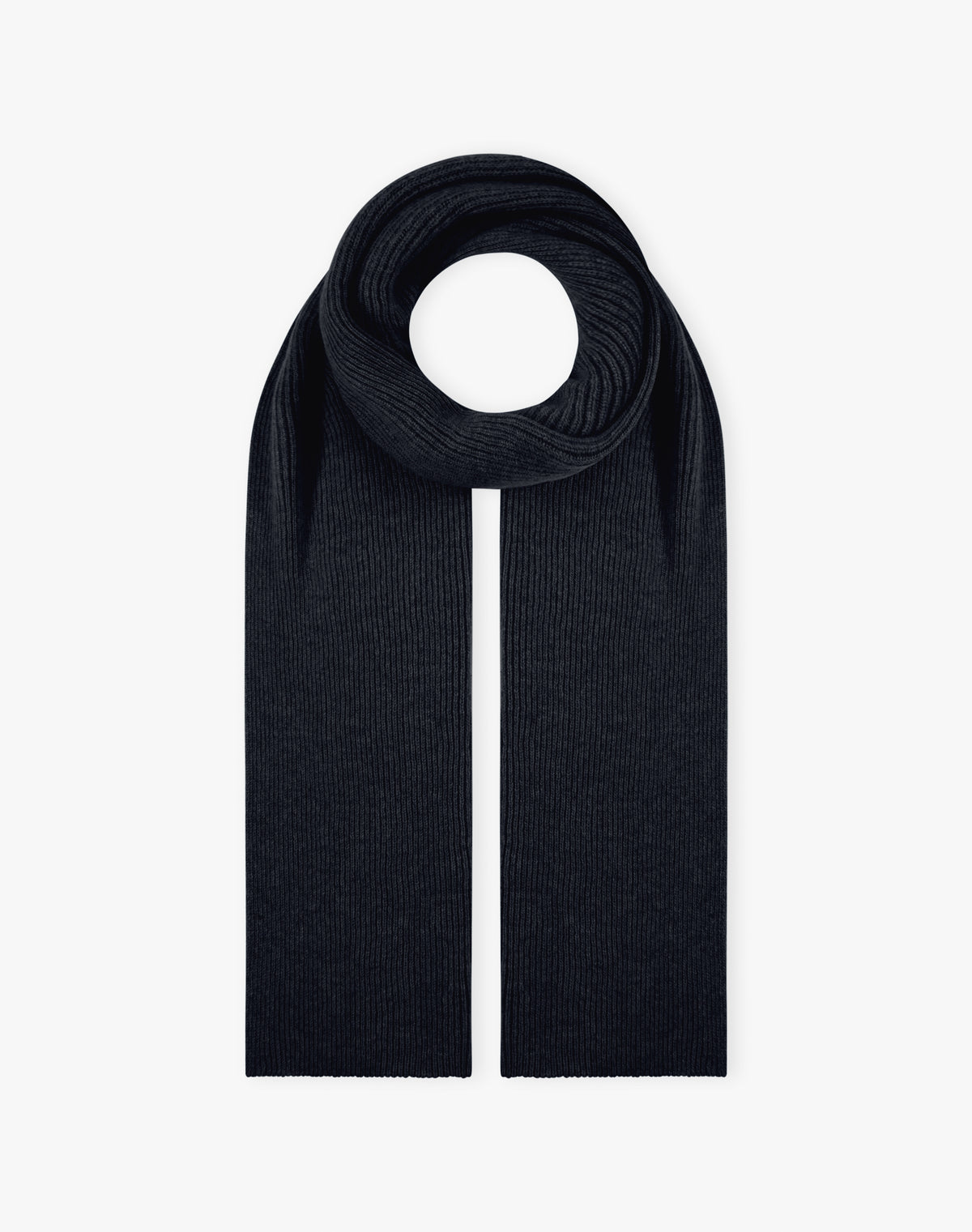 Cashmere Ribbed Scarf