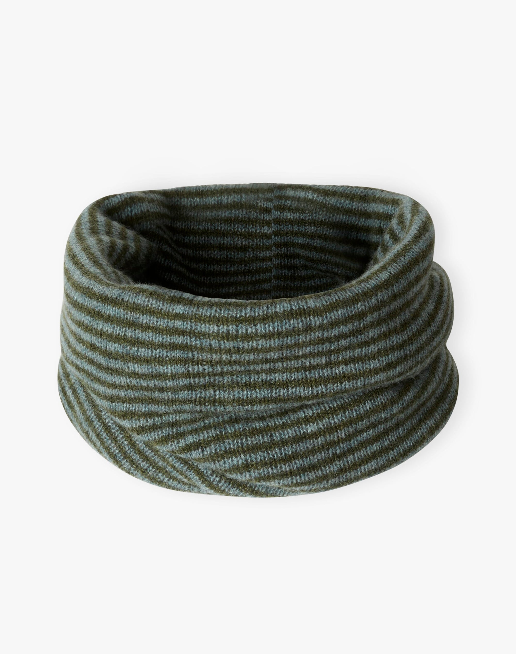 Cashmere Gauzy Stripe Snood