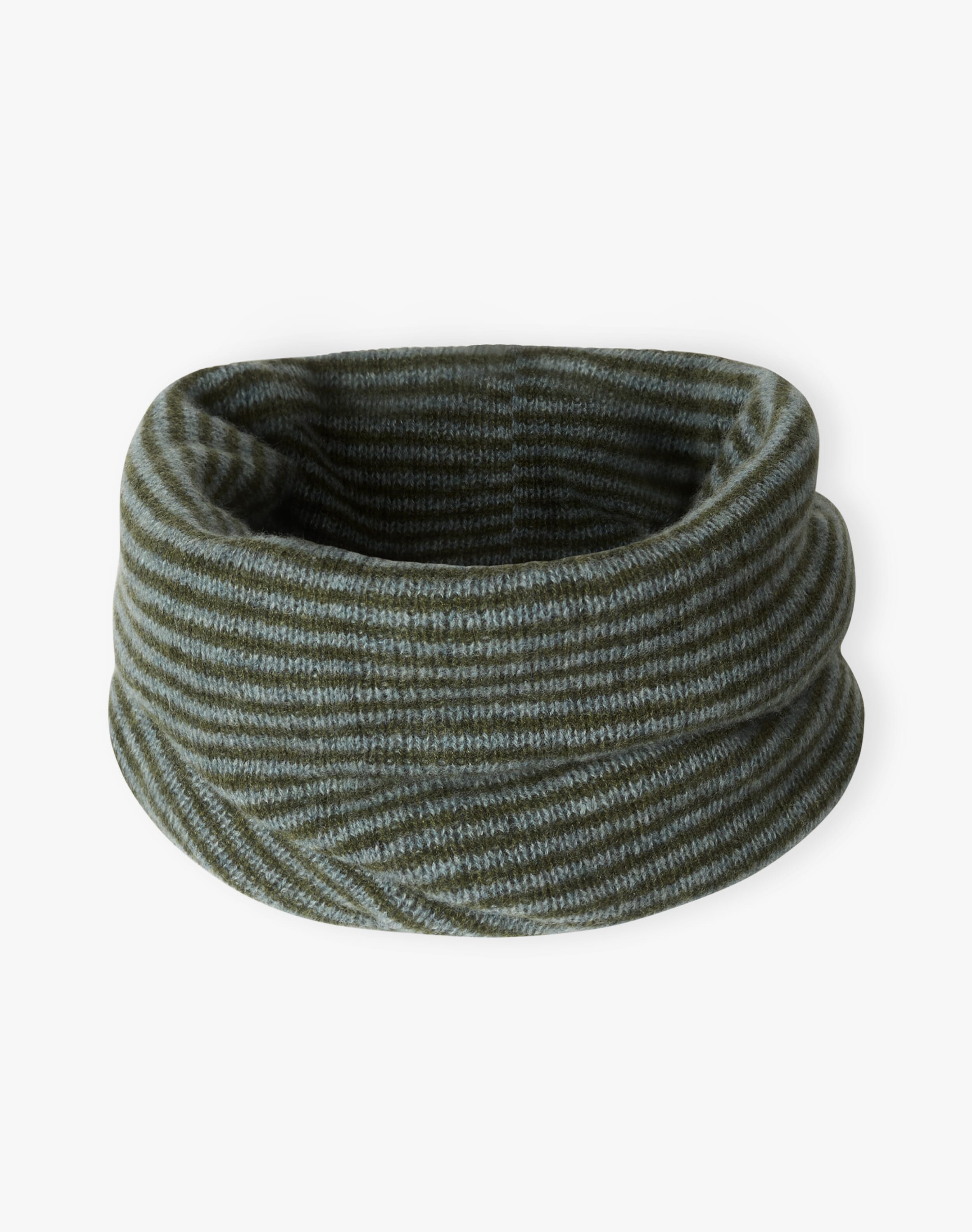 Cashmere Gauzy Stripe Snood
