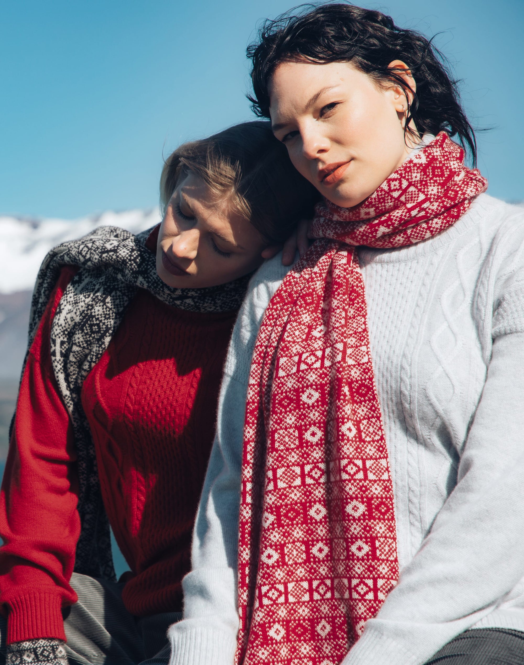 Cashmere Graphic Scarf