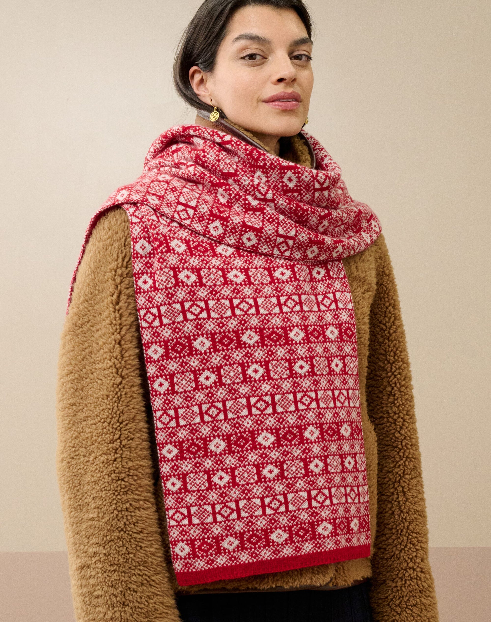 Cashmere Graphic Scarf