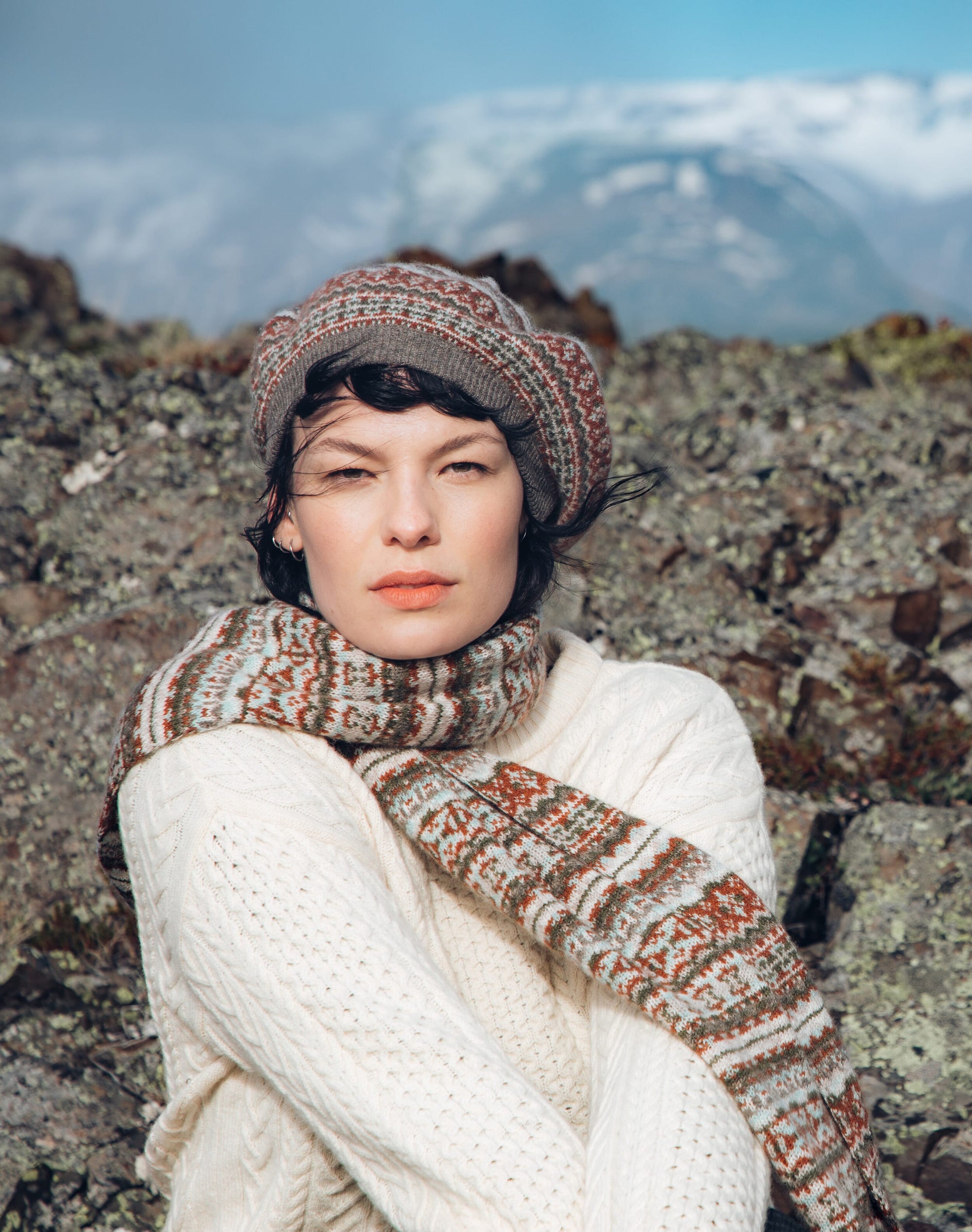 Cashmere Folk Scarf