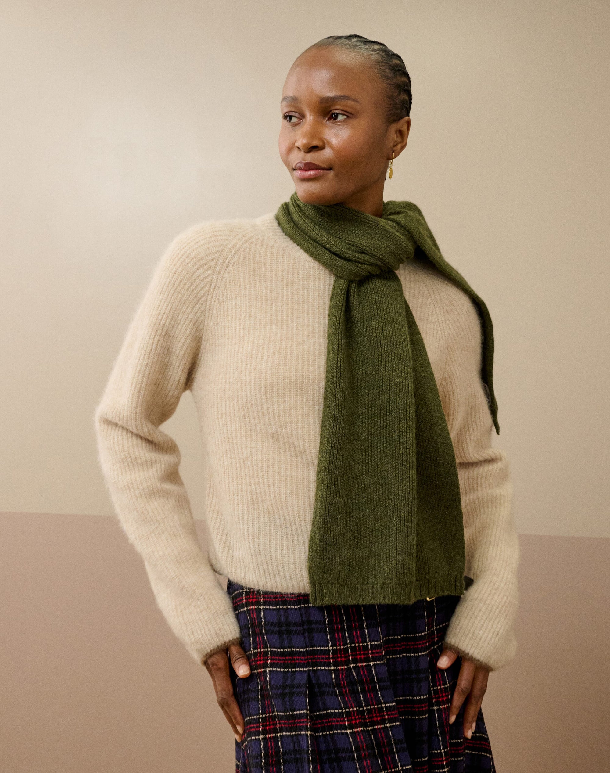 Cashmere Knitted Scarf