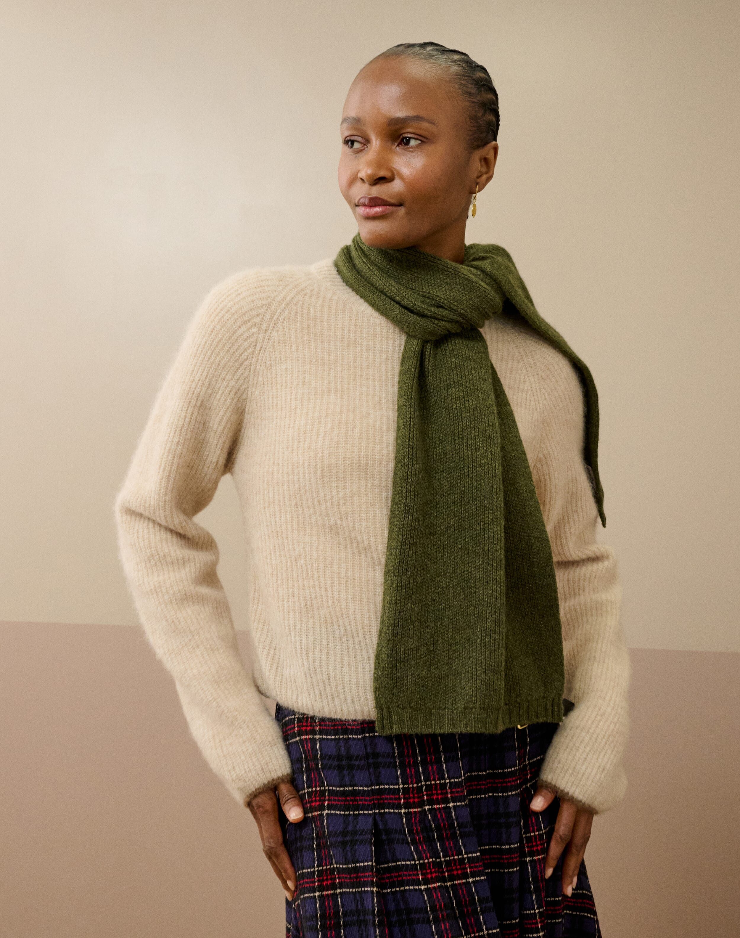 Cashmere Knitted Scarf