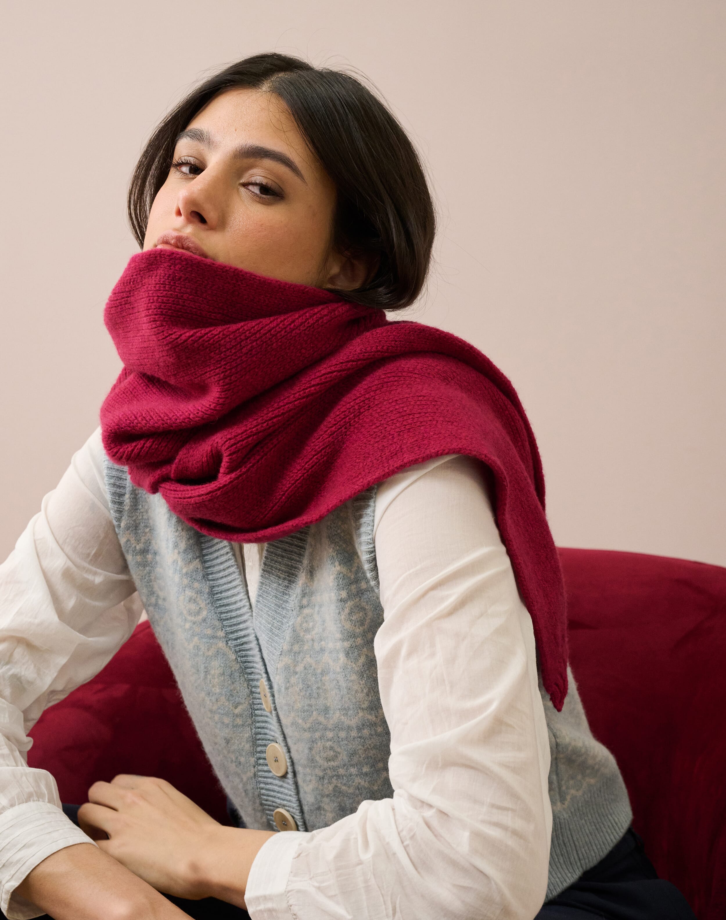 Cashmere Knitted Scarf