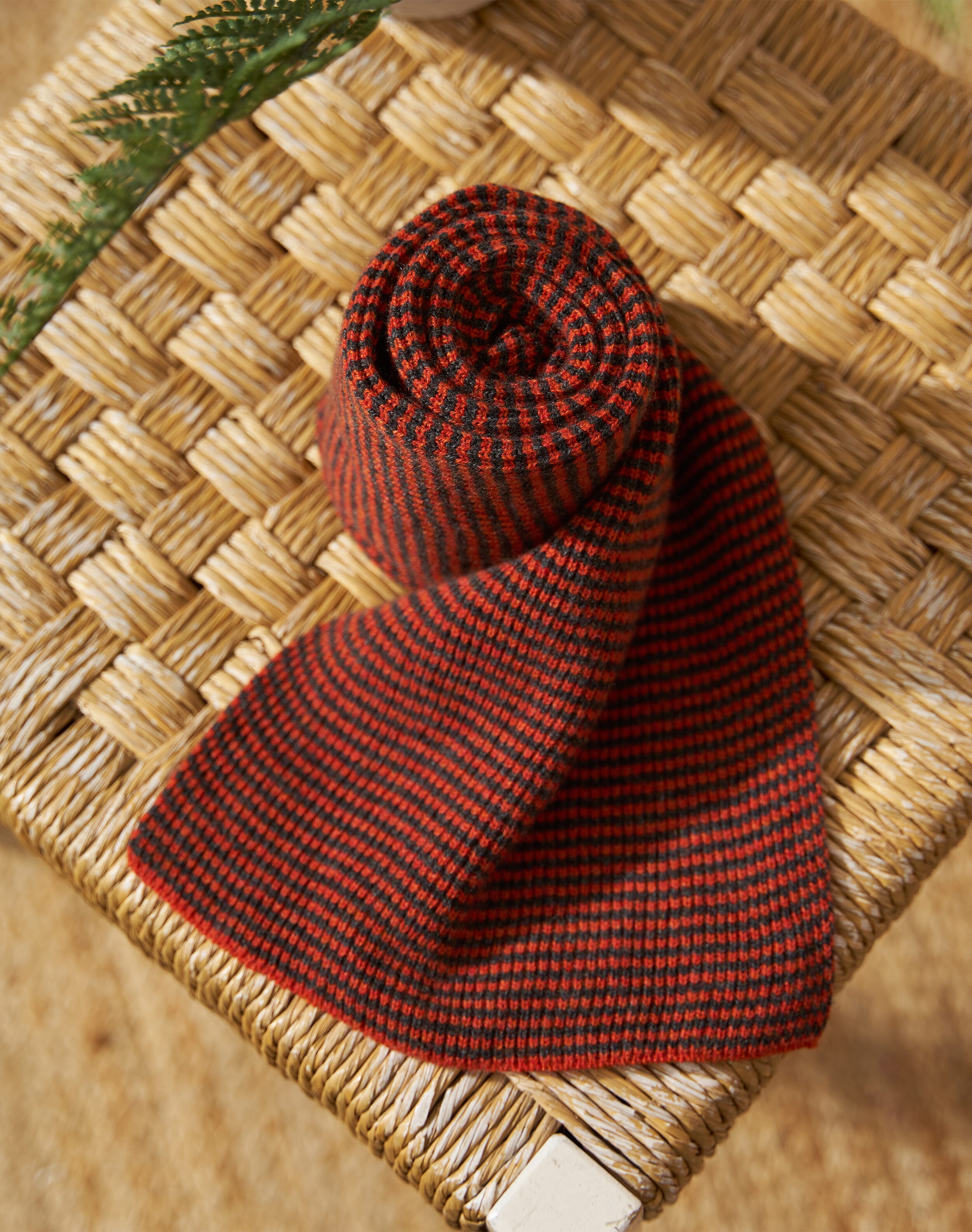Cashmere Fine Stripe Scarf