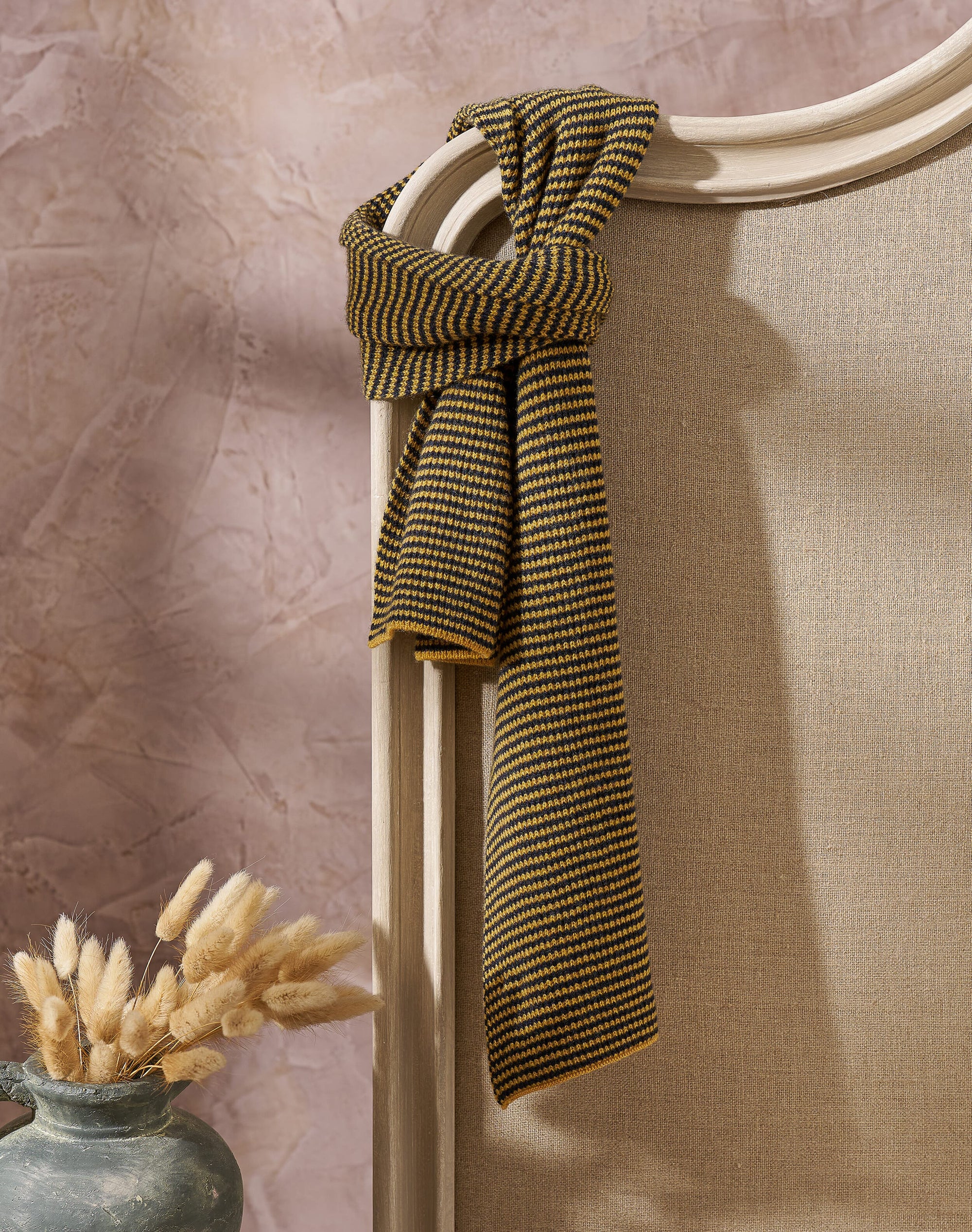 Cashmere Fine Stripe Scarf