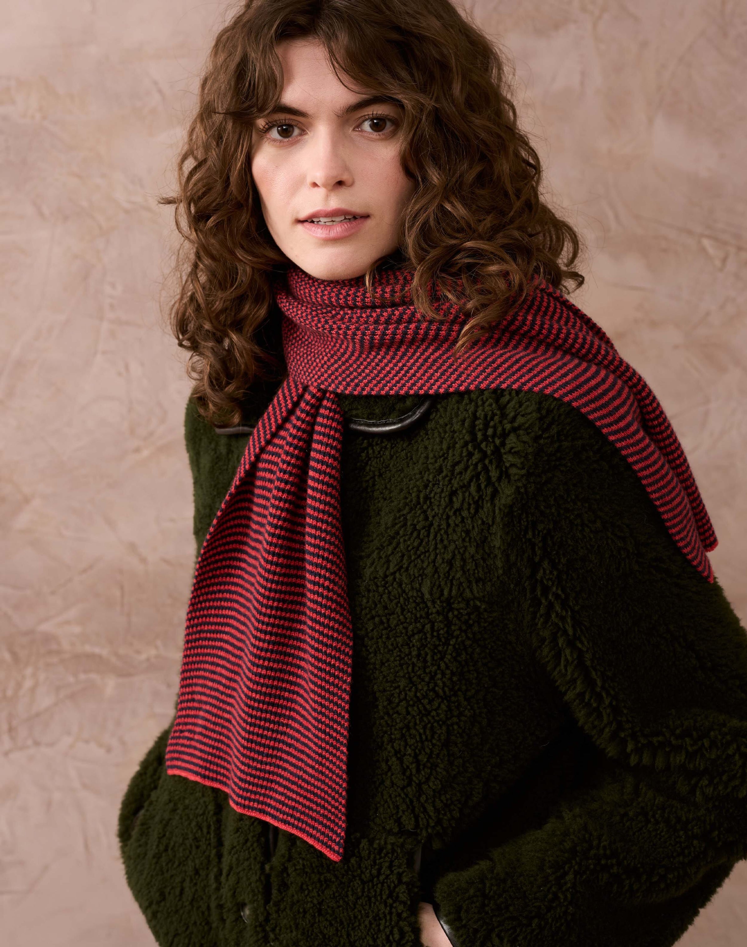 Cashmere Fine Stripe Scarf