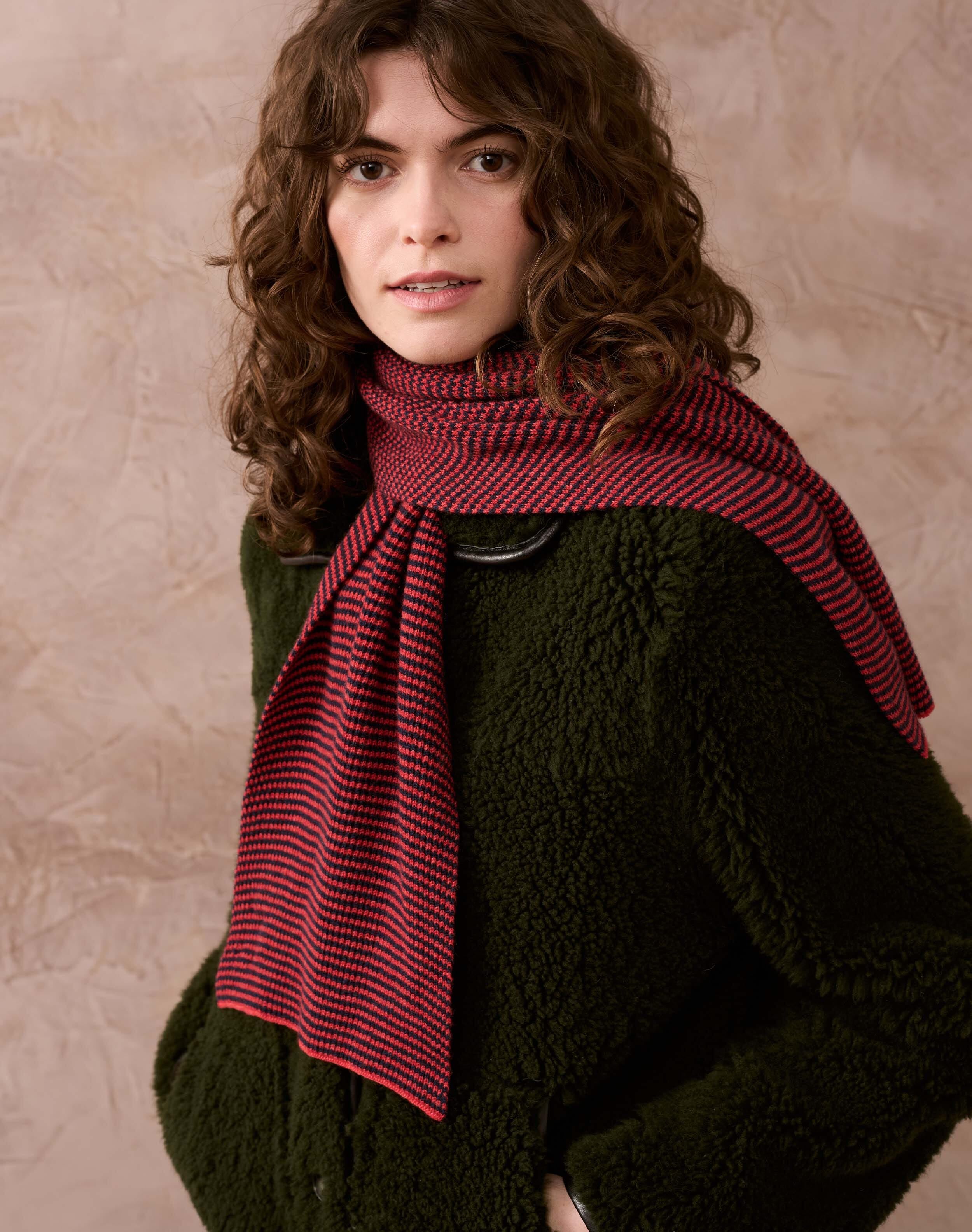 Cashmere Fine Stripe Scarf