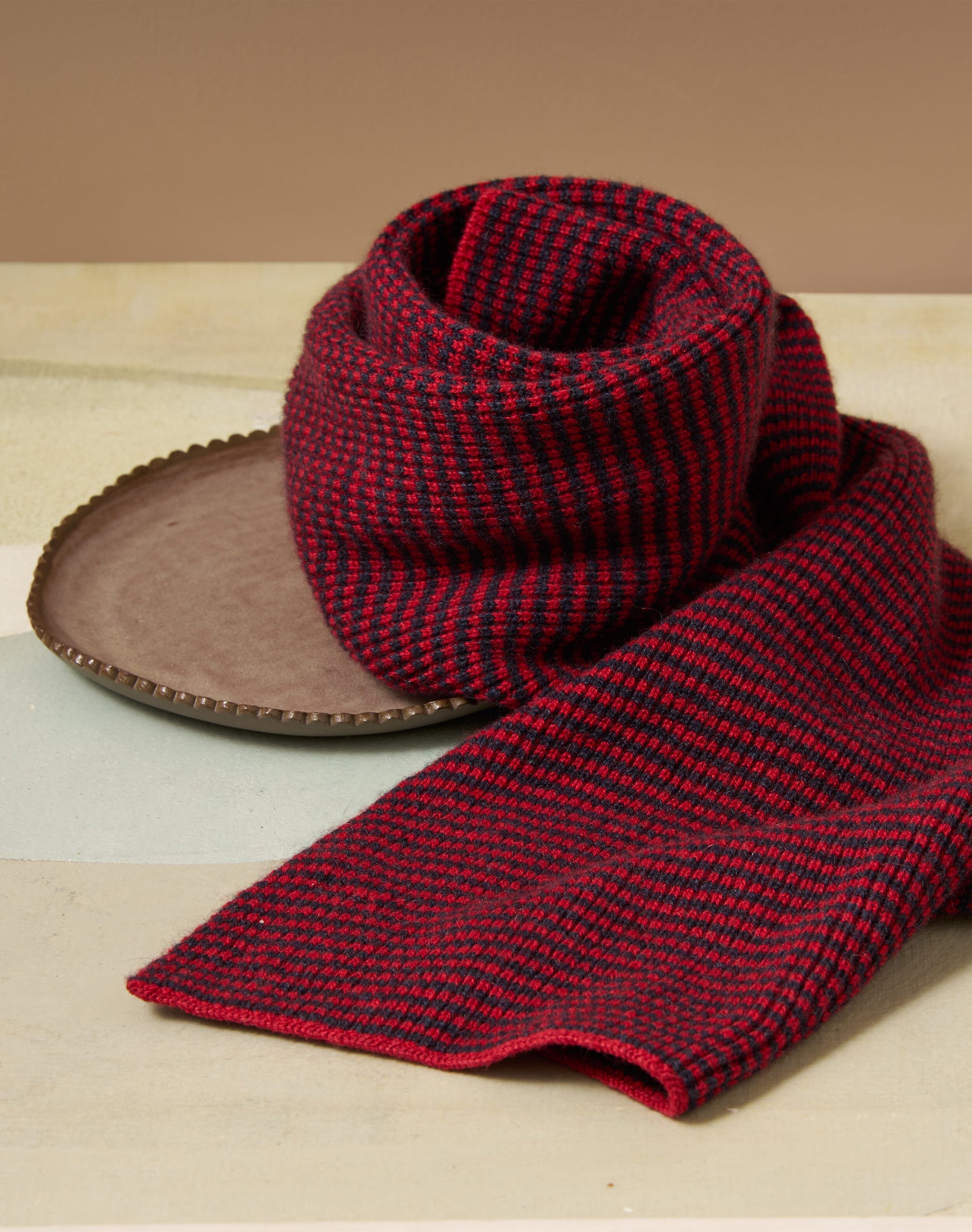 Cashmere Fine Stripe Scarf