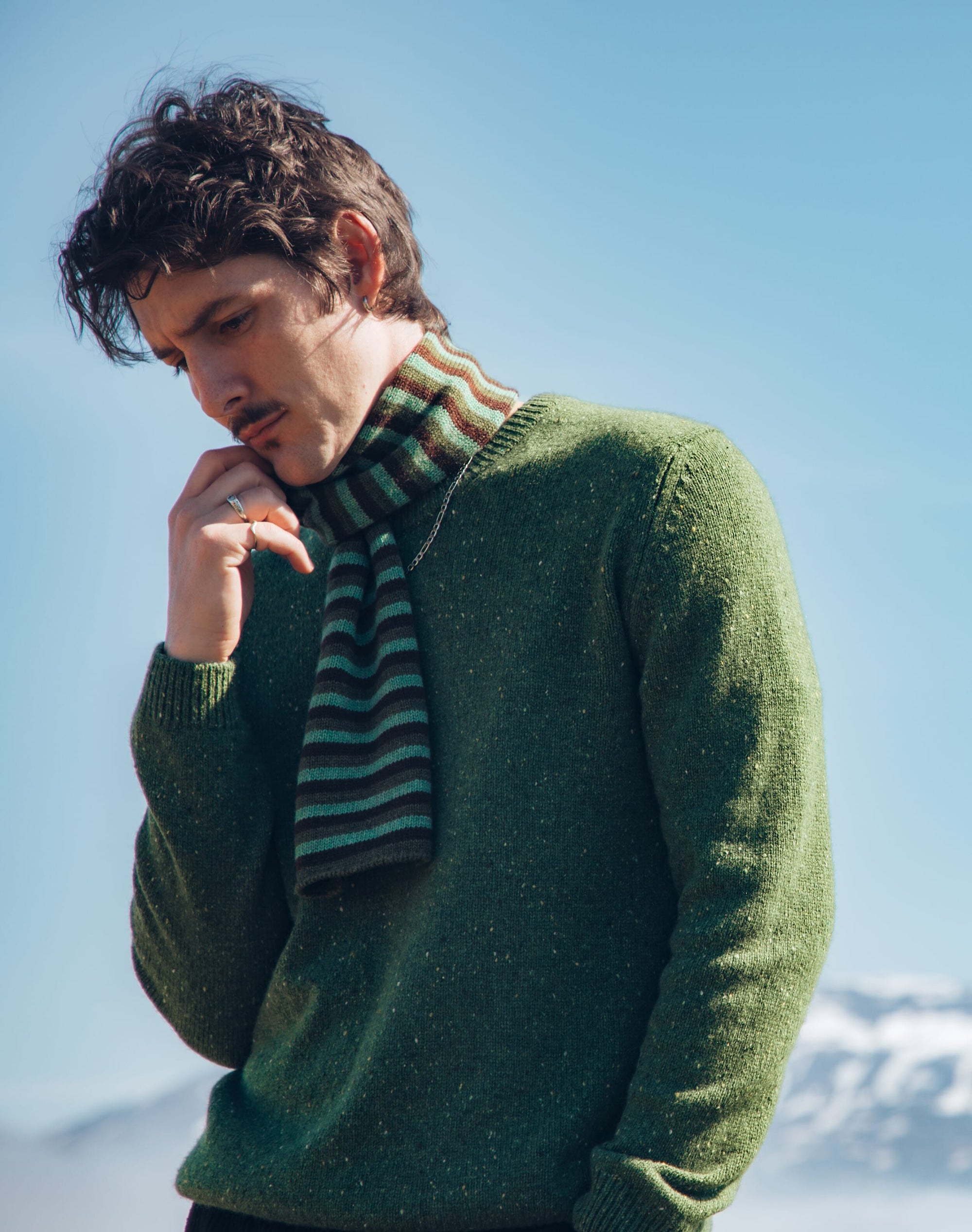 Cashmere Stripe Scarf