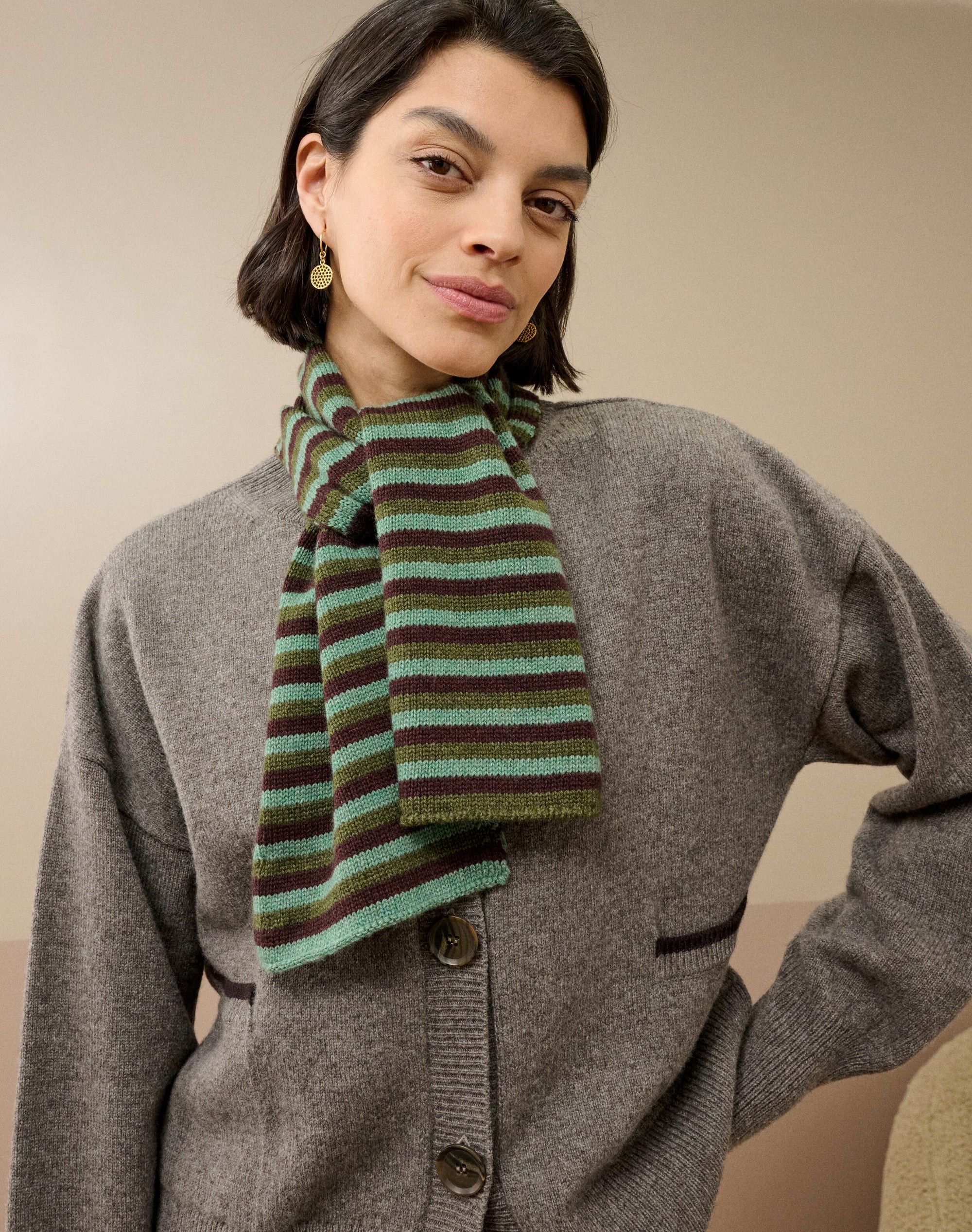 Cashmere Stripe Scarf
