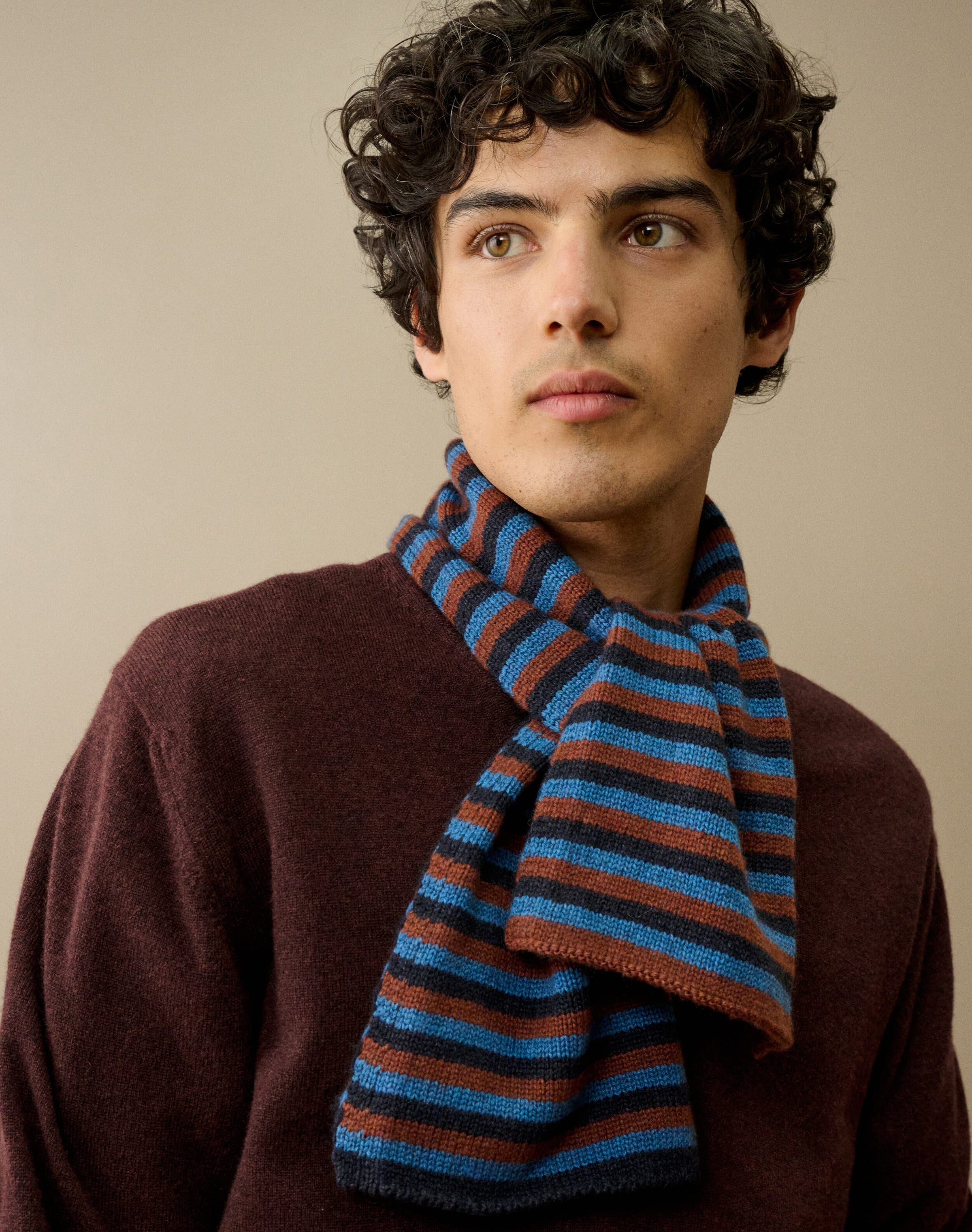 Cashmere Stripe Scarf