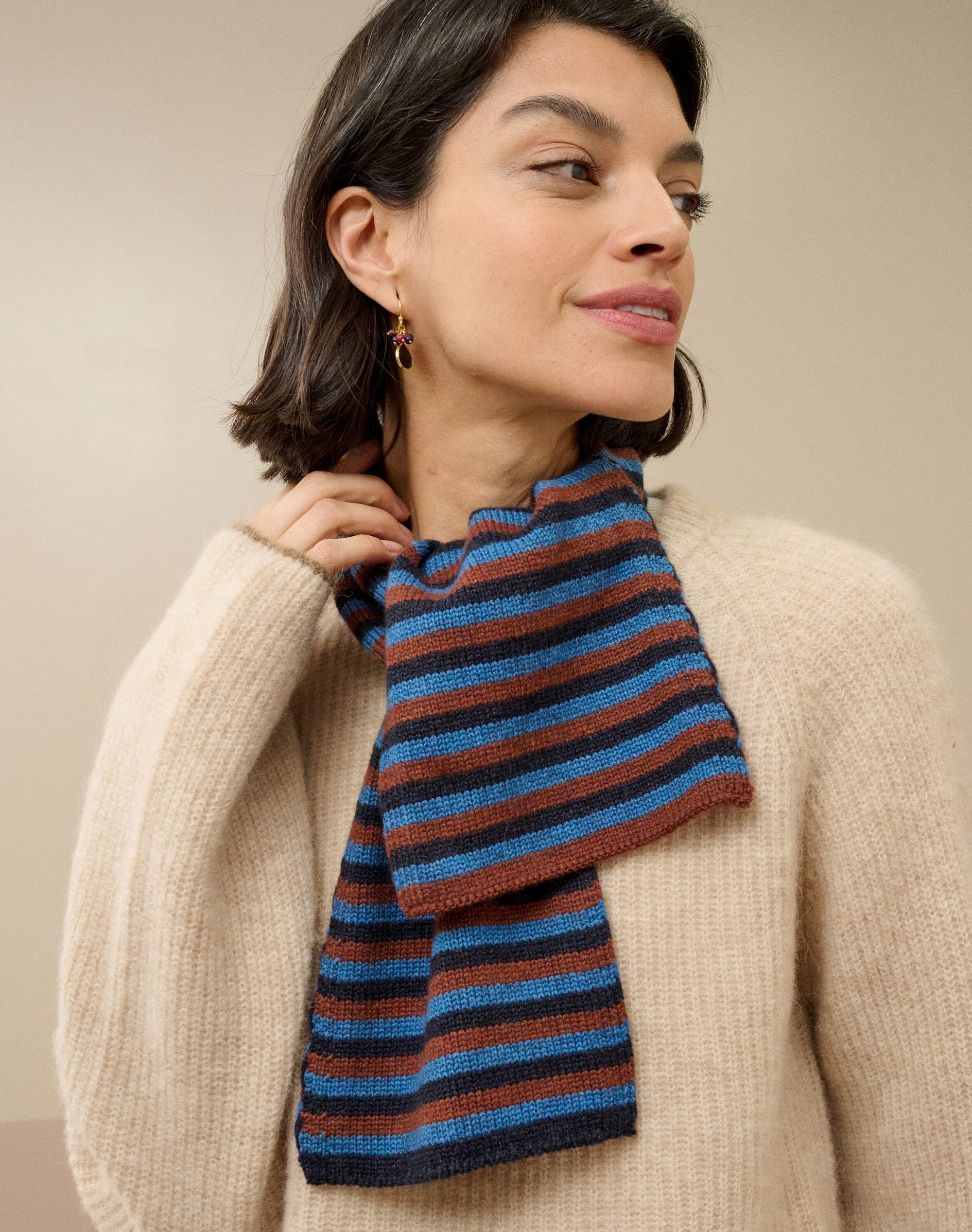 Cashmere Stripe Scarf