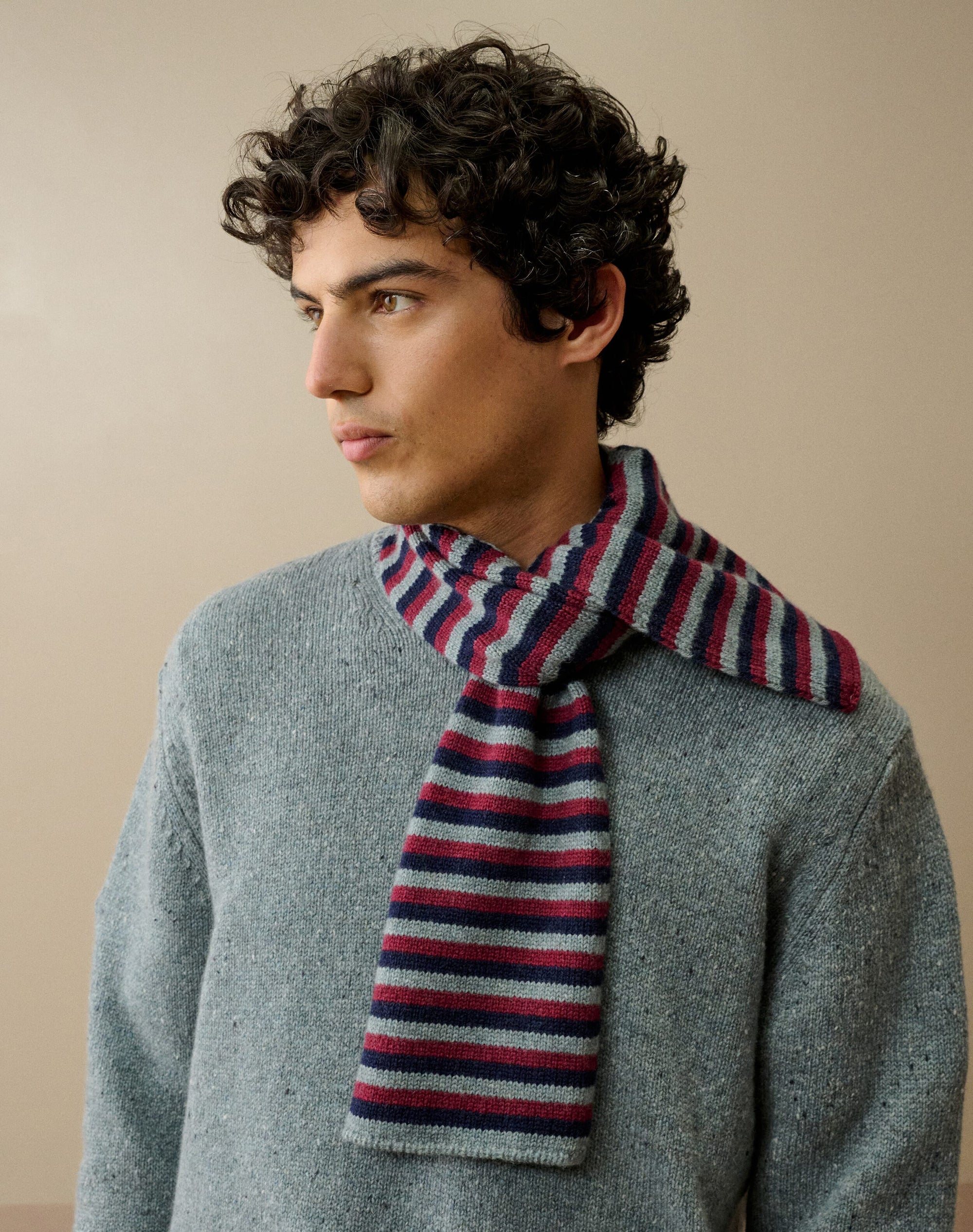 Cashmere Stripe Scarf