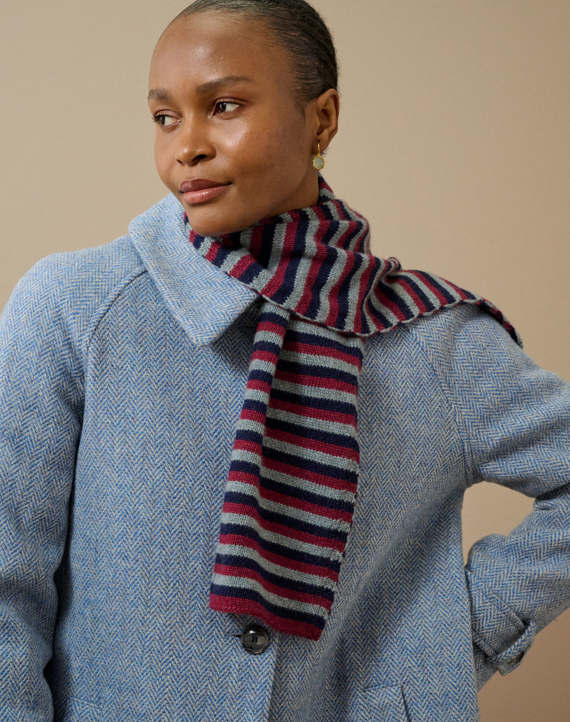 Cashmere Stripe Scarf