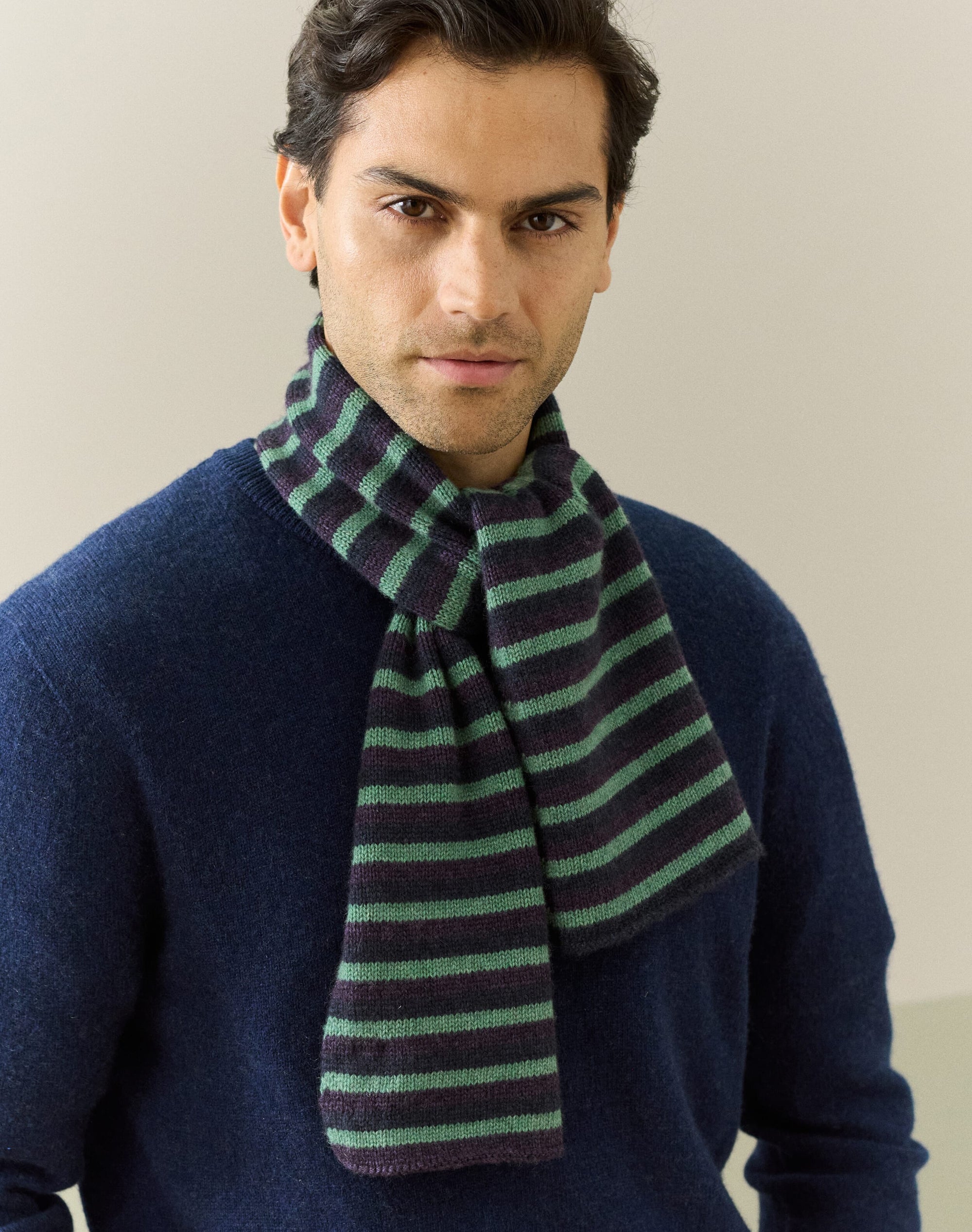 Cashmere Stripe Scarf