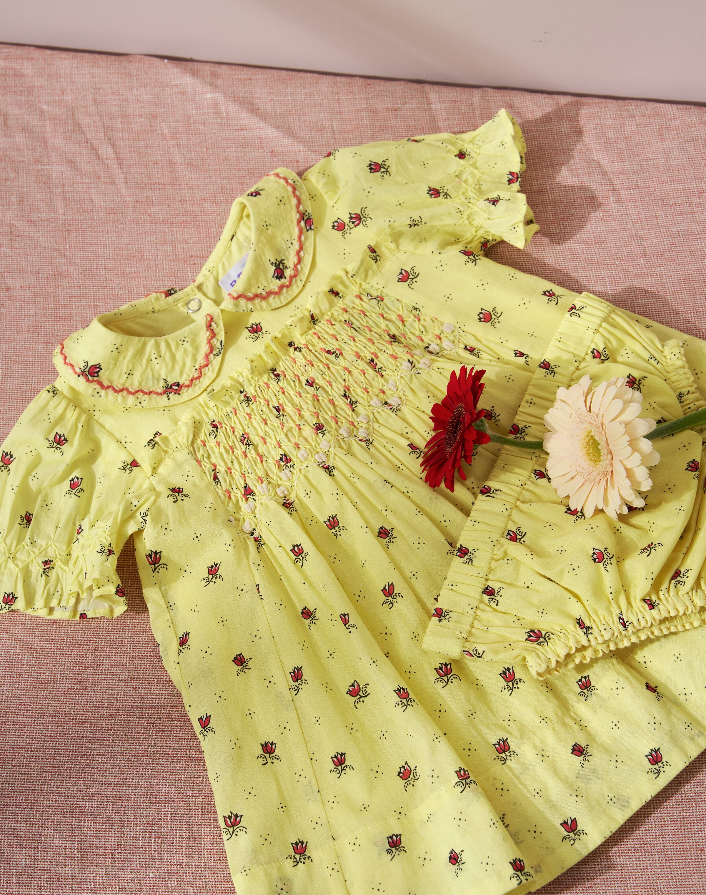 Organic Cotton Smocked Dress