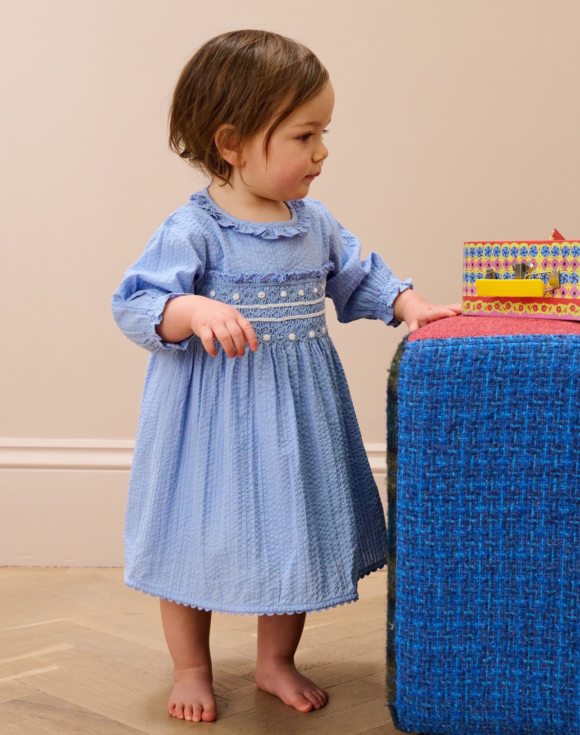 Smocked Cotton Dress