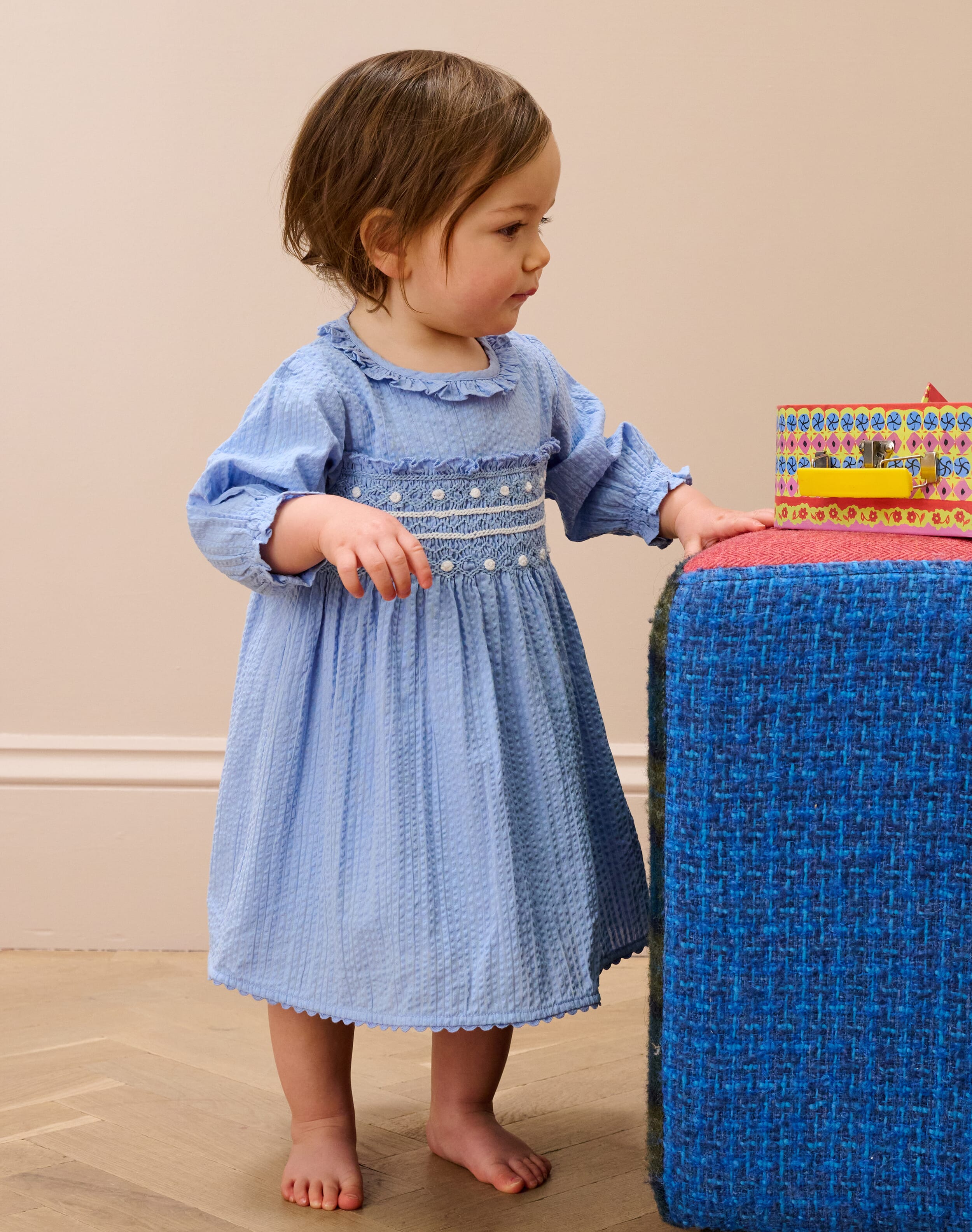 Smocked Cotton Dress