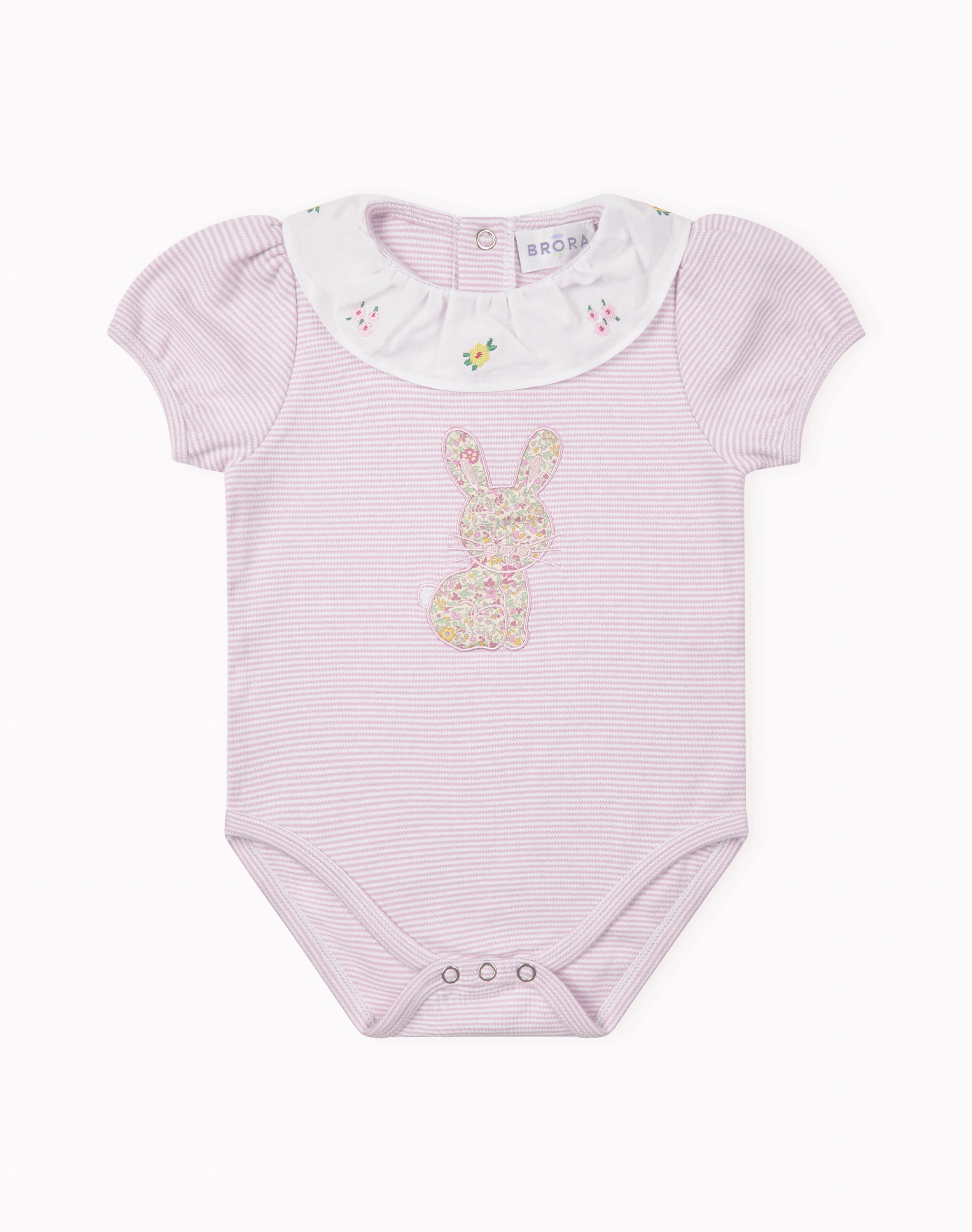 Liberty Print Frill Collar Babygro