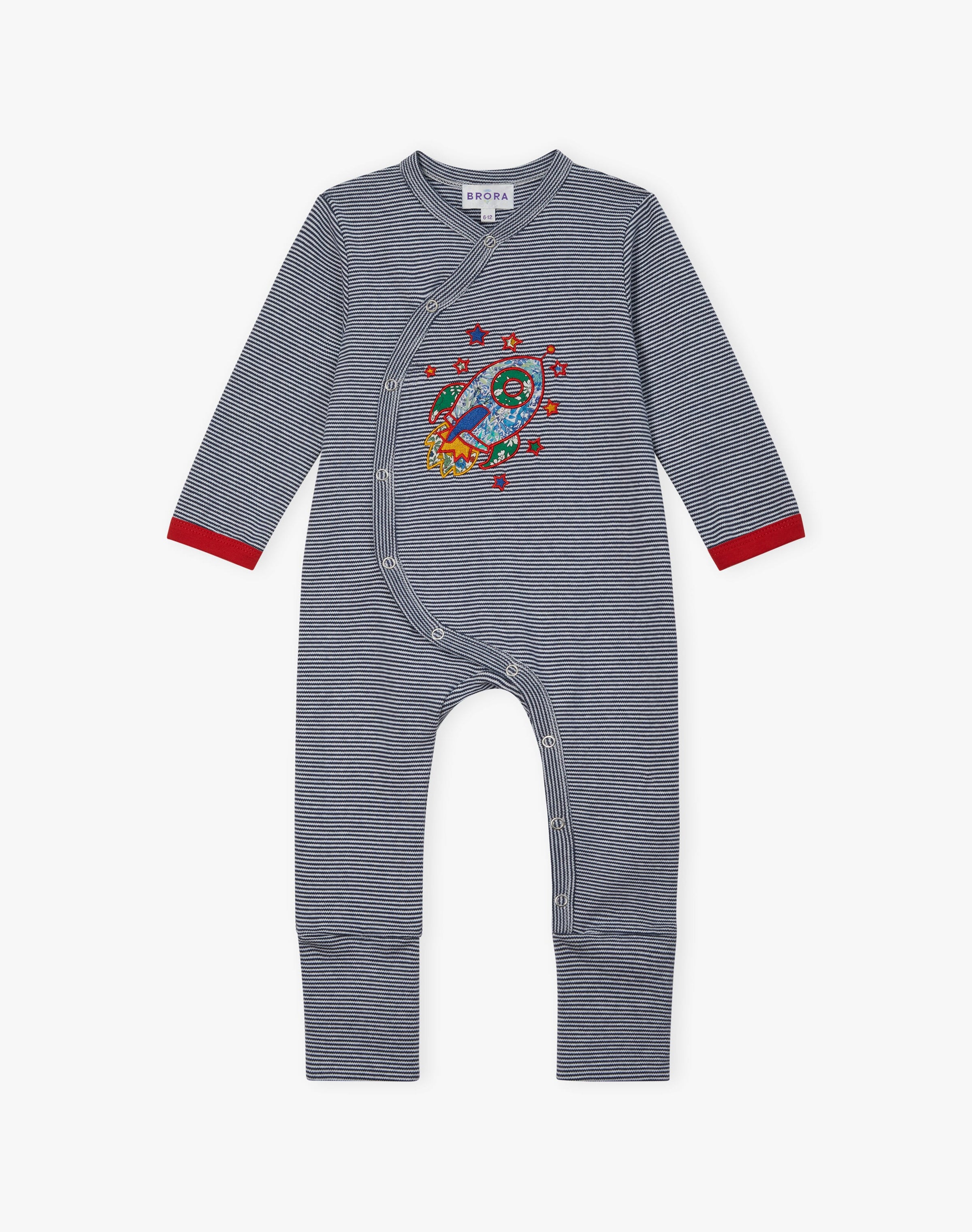 Liberty Print Applique Babygro