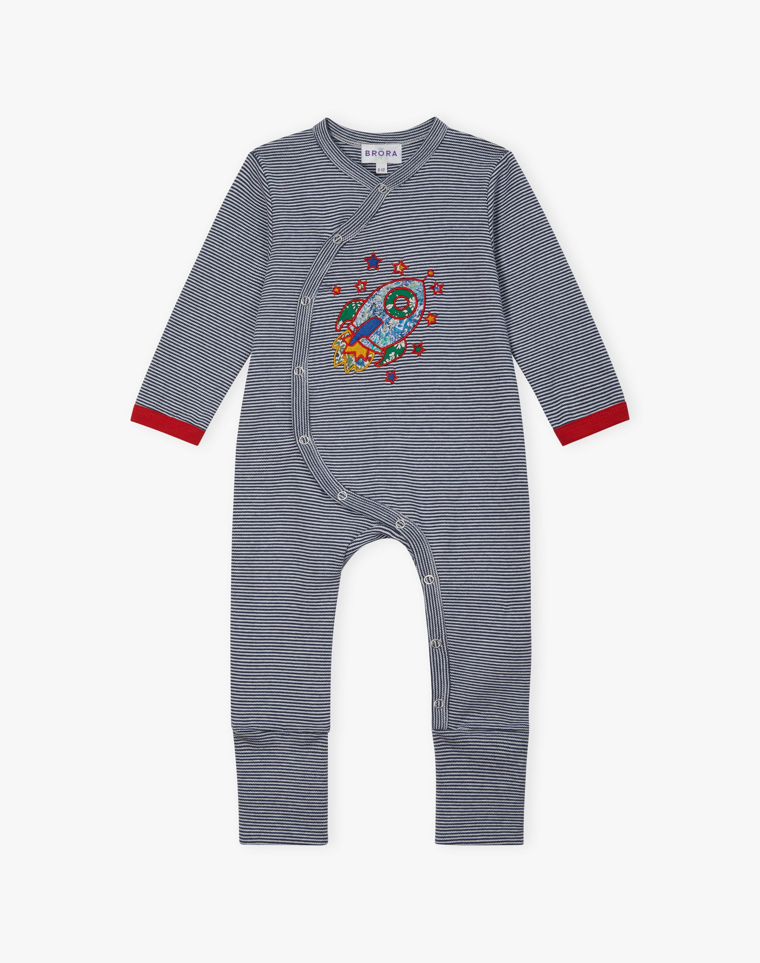 Liberty Print Applique Babygro