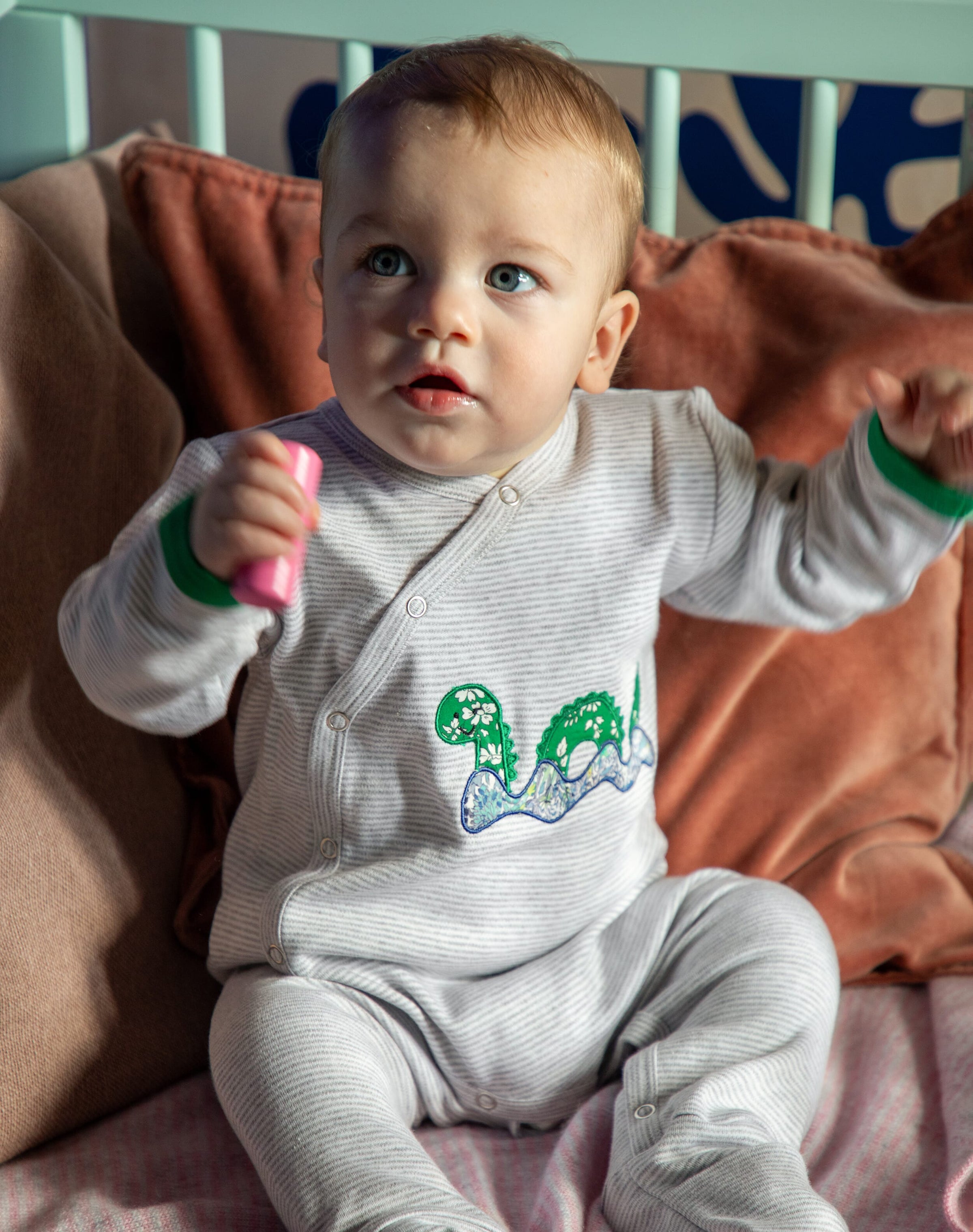 Liberty Print Applique Babygro