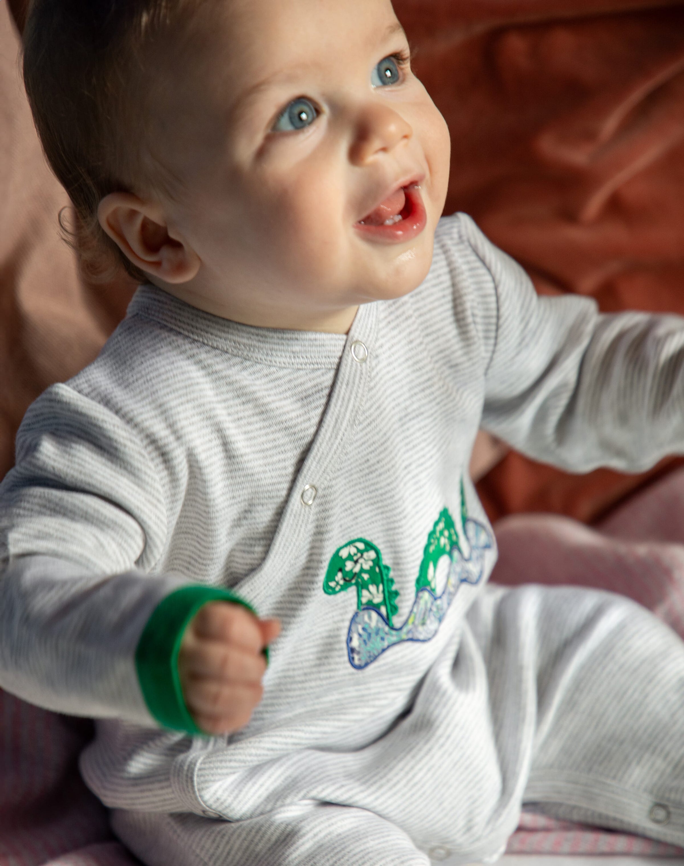Liberty Print Applique Babygro