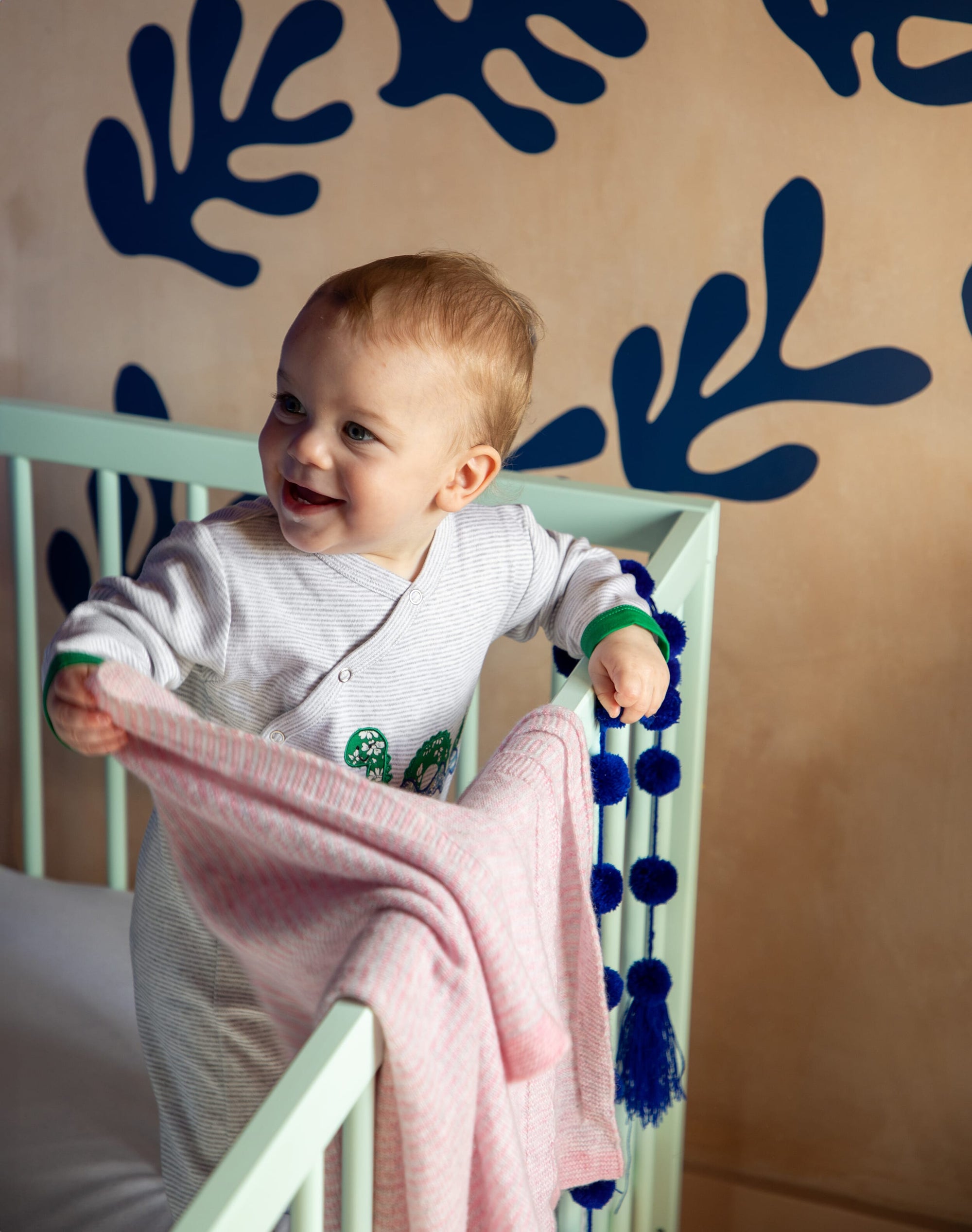 Liberty Print Applique Babygro