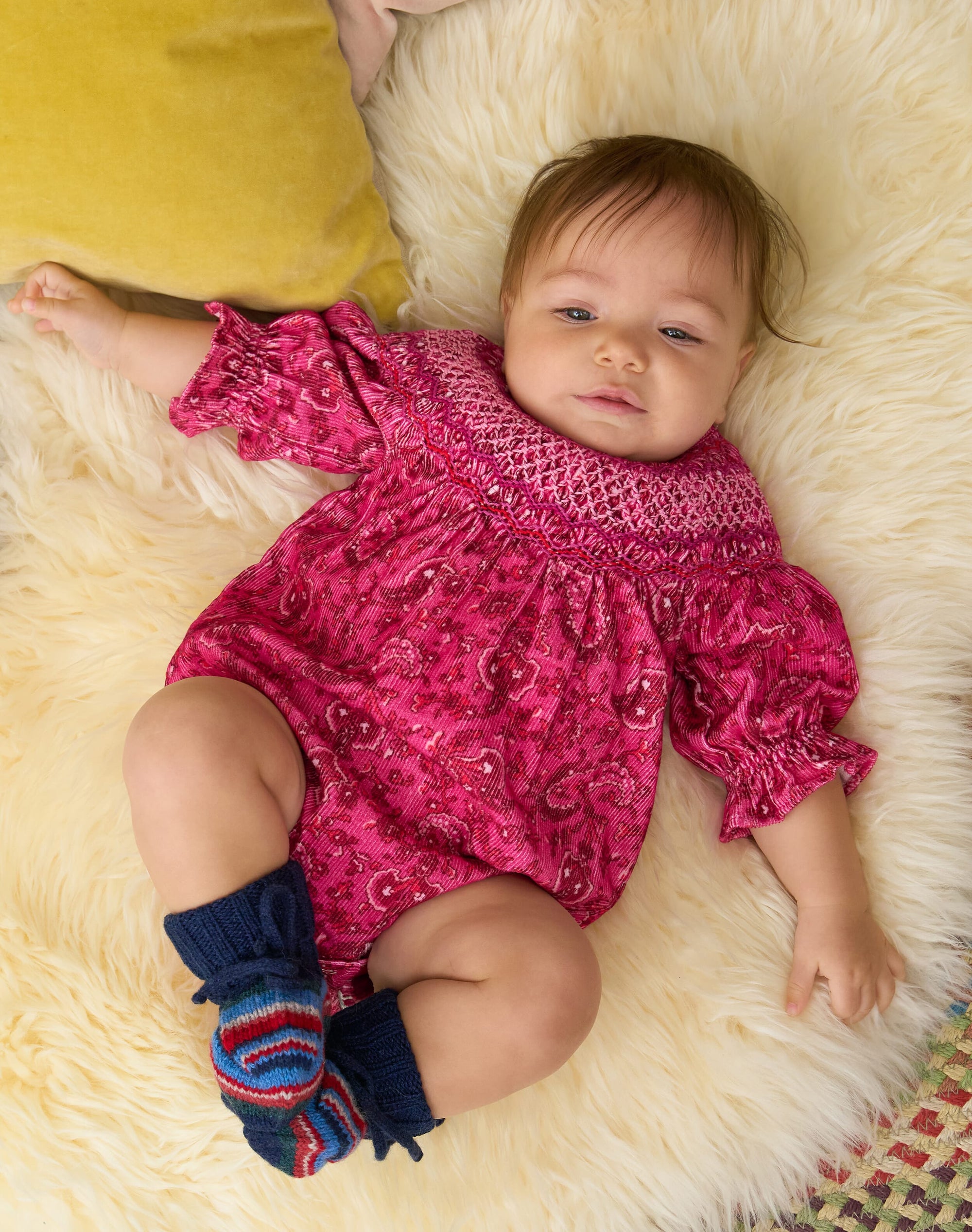 Organic Needlecord Romper