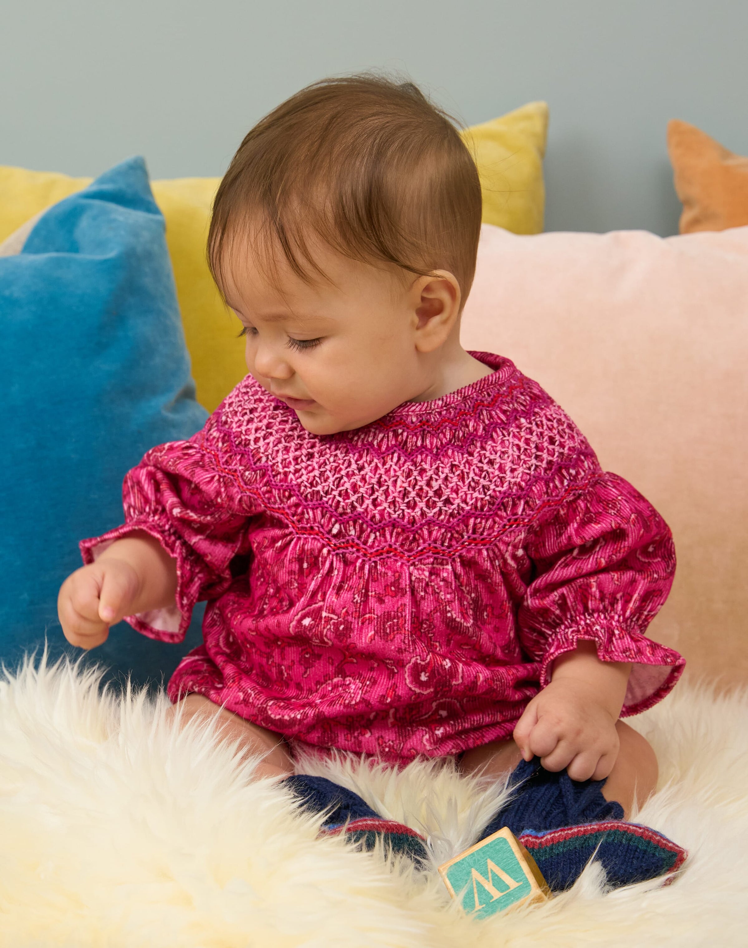 Organic Needlecord Romper