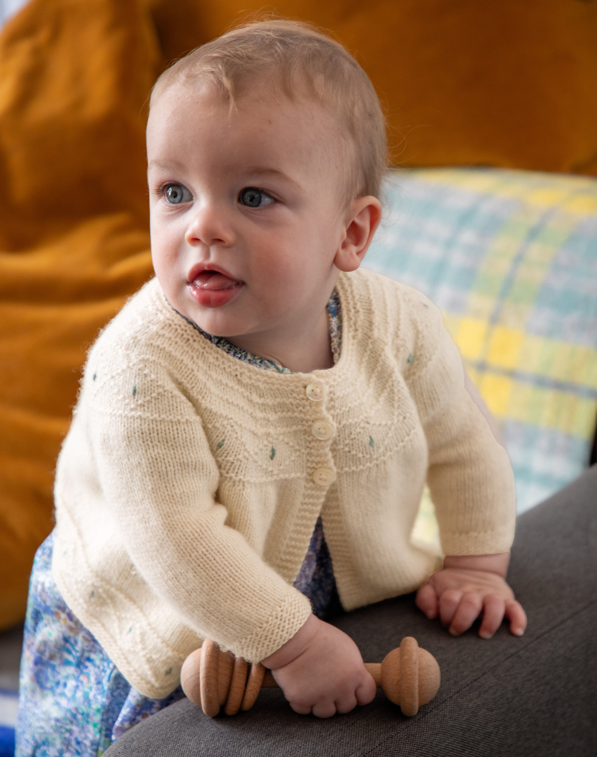 Cashmere Hand Knit Matinee Jacket