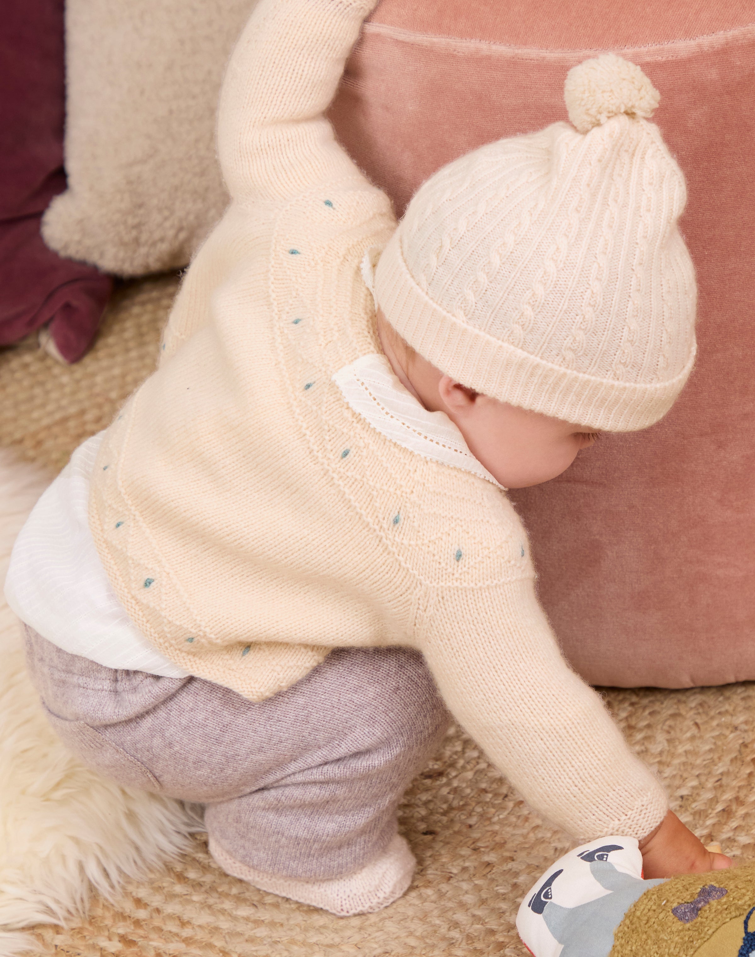 Cashmere Hand Knit Matinee Jacket