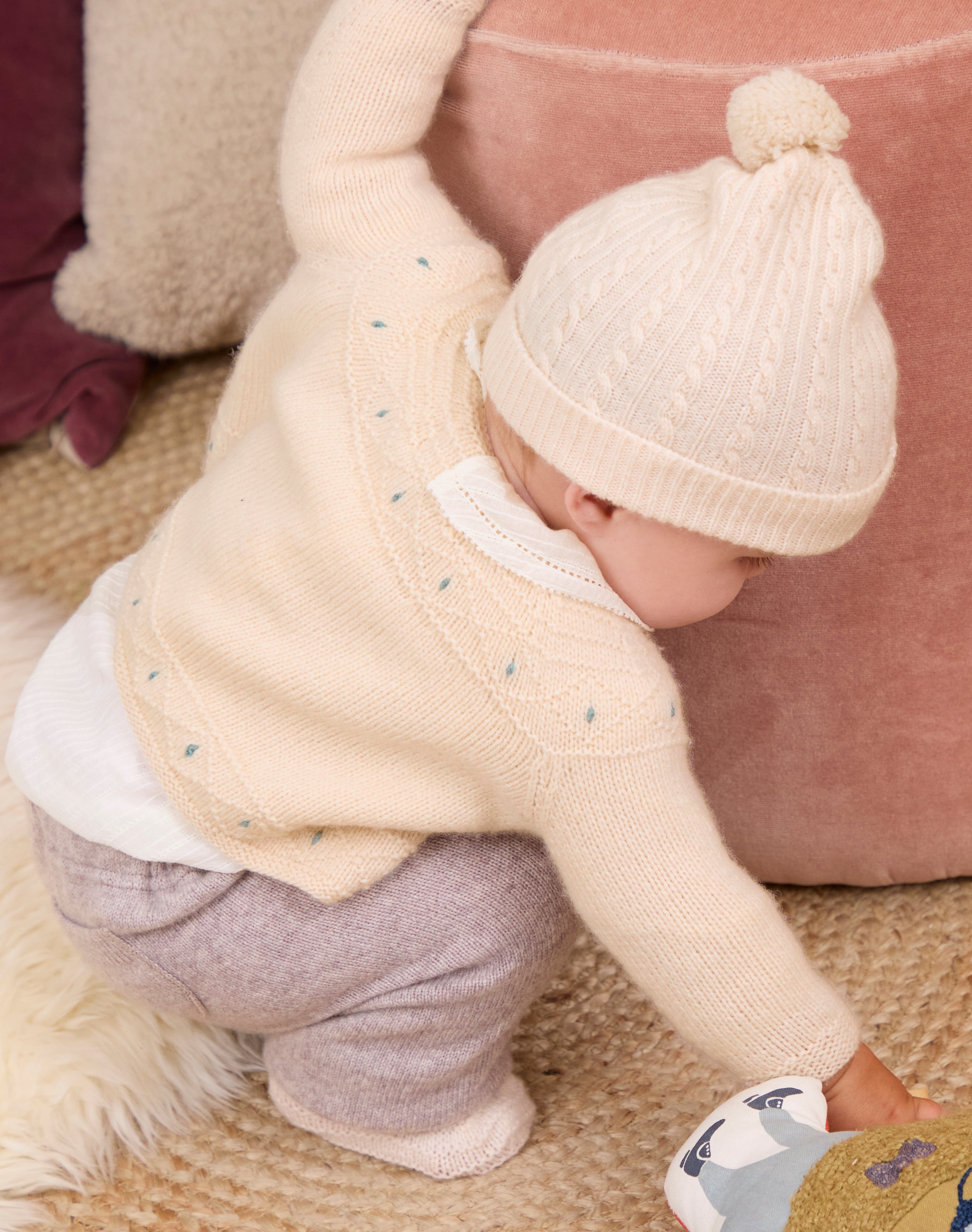 Cashmere Hand Knit Matinee Jacket