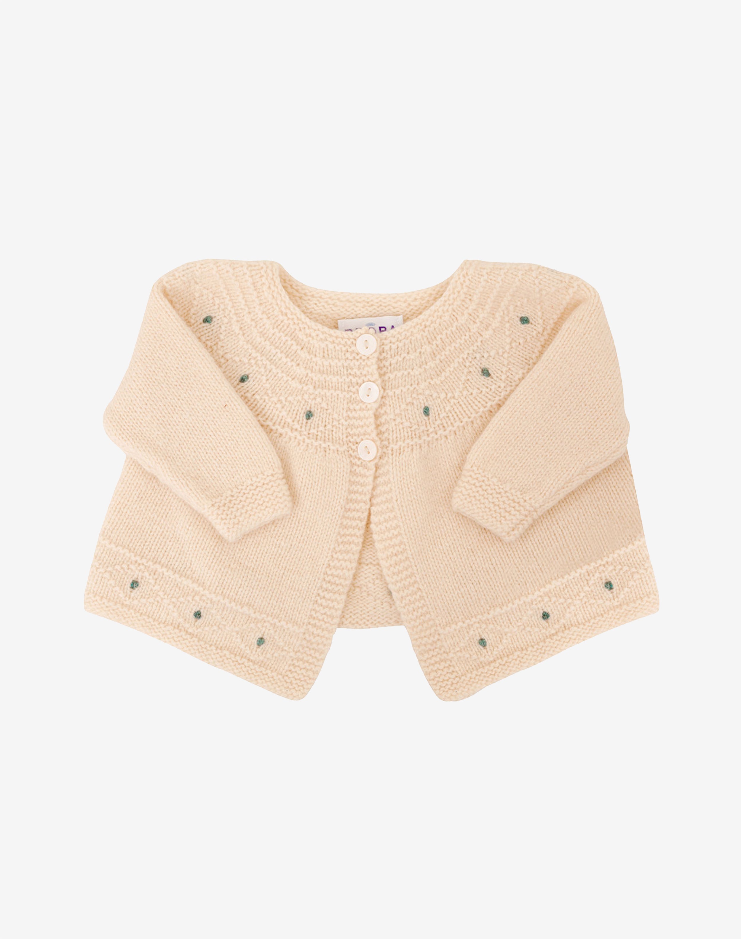 Cashmere Hand Knit Matinee Jacket