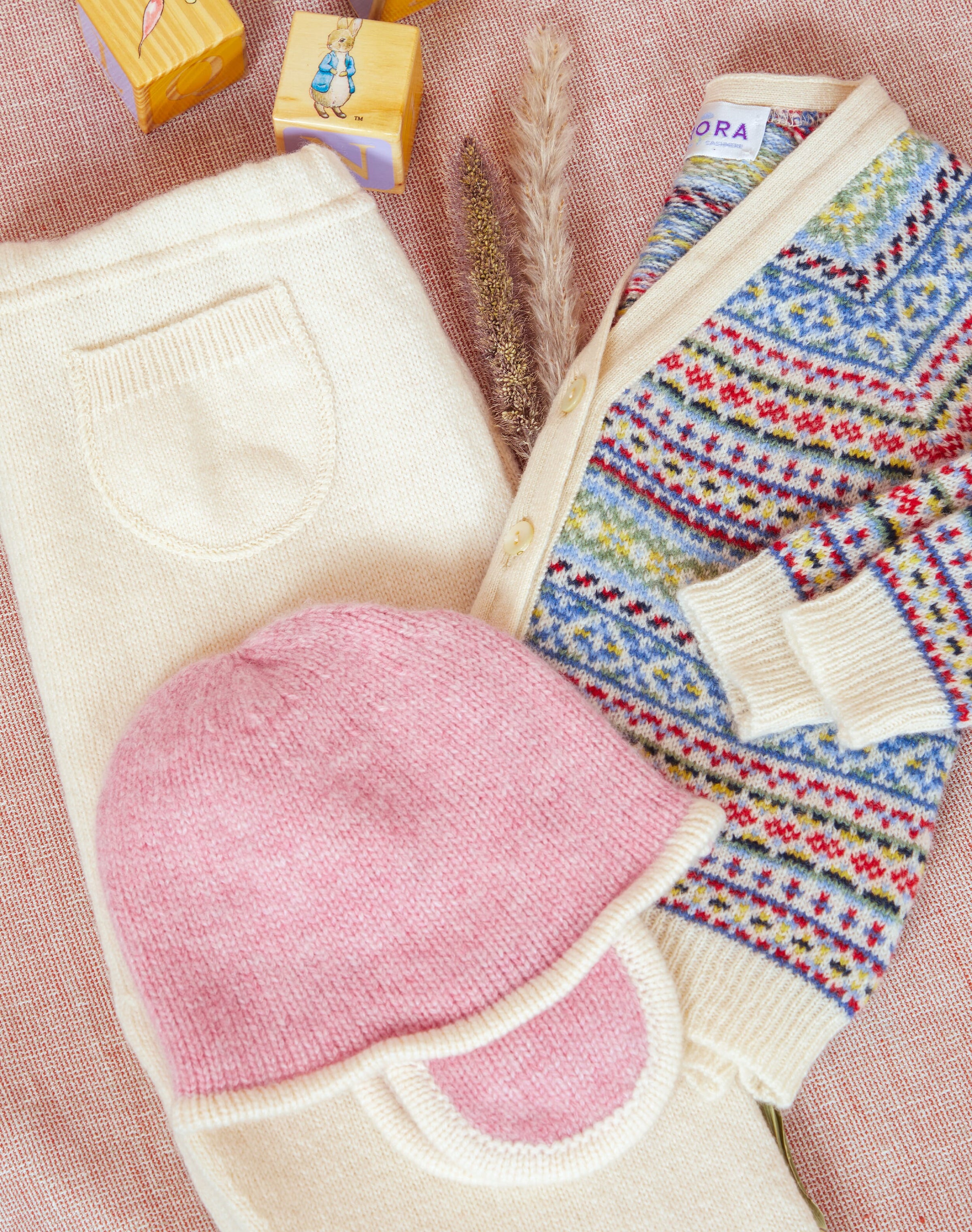 Cashmere Hand Knit Bonnet