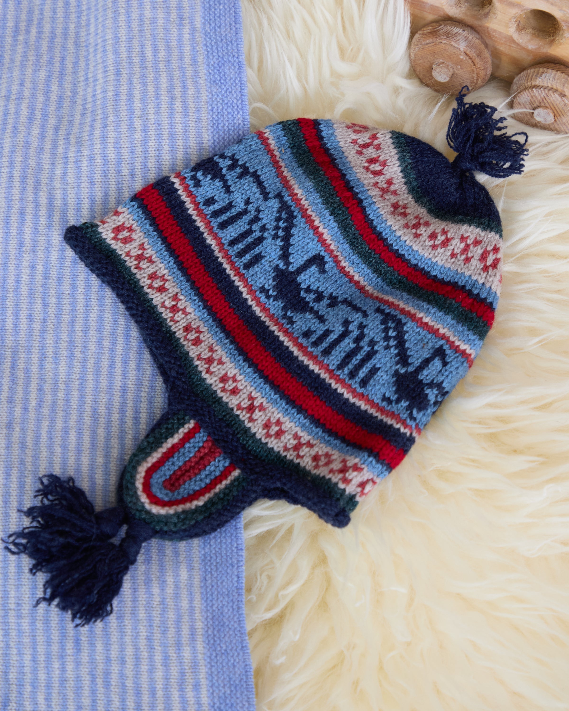 Cashmere Hand Knit Inca Hat