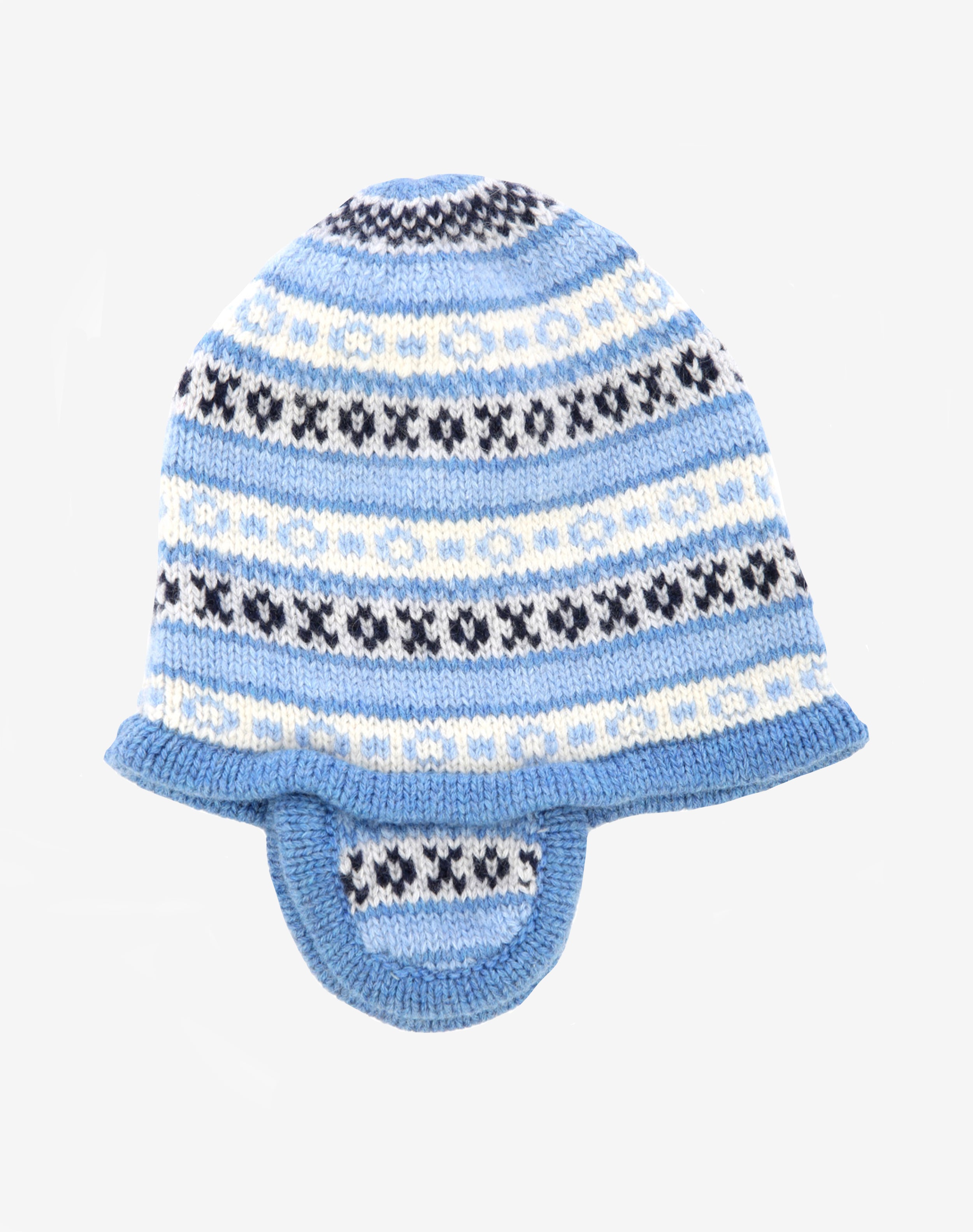 Cashmere Hand Knit Fair Isle Bonnet