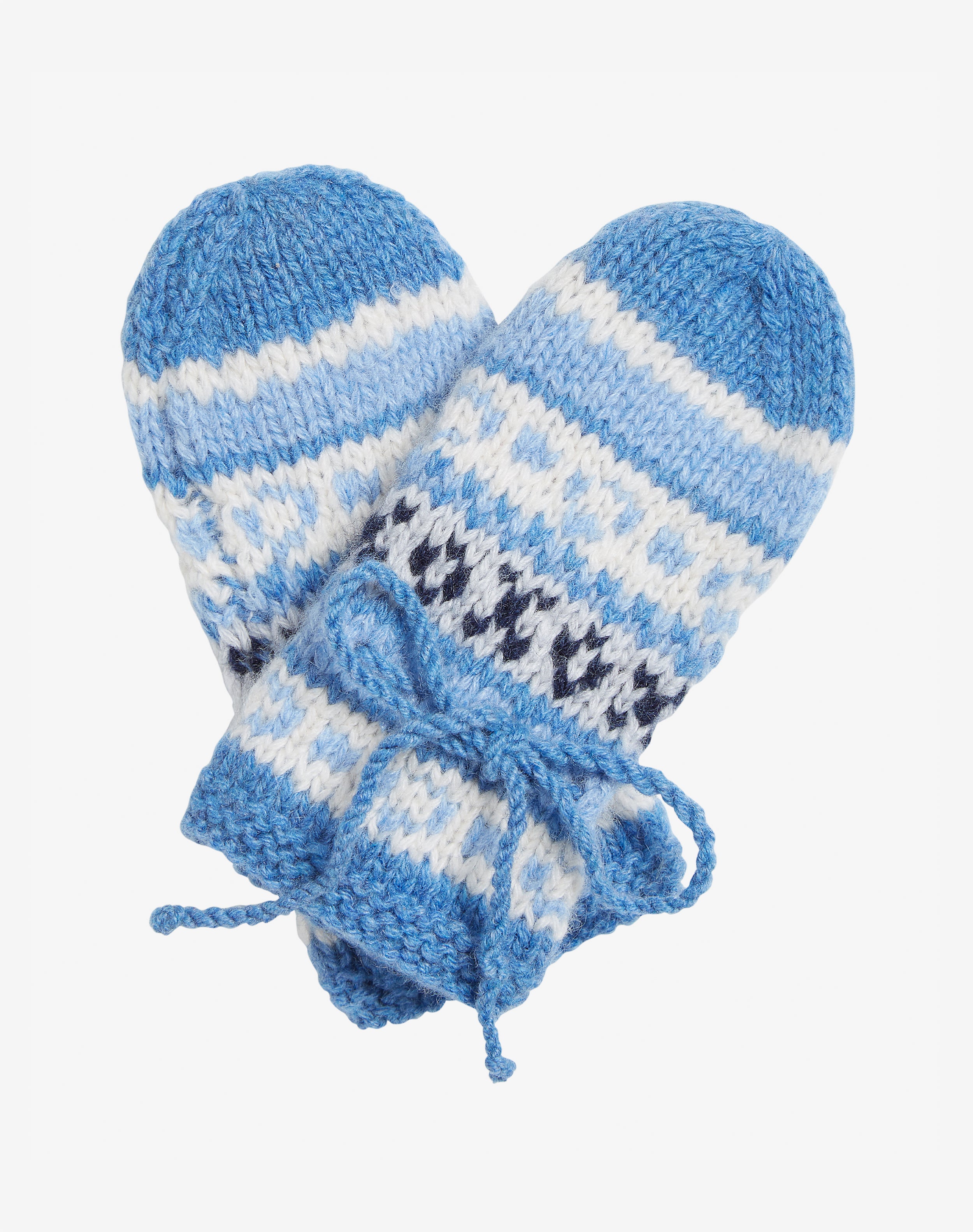 Cashmere Hand Knit Fair Isle Mittens