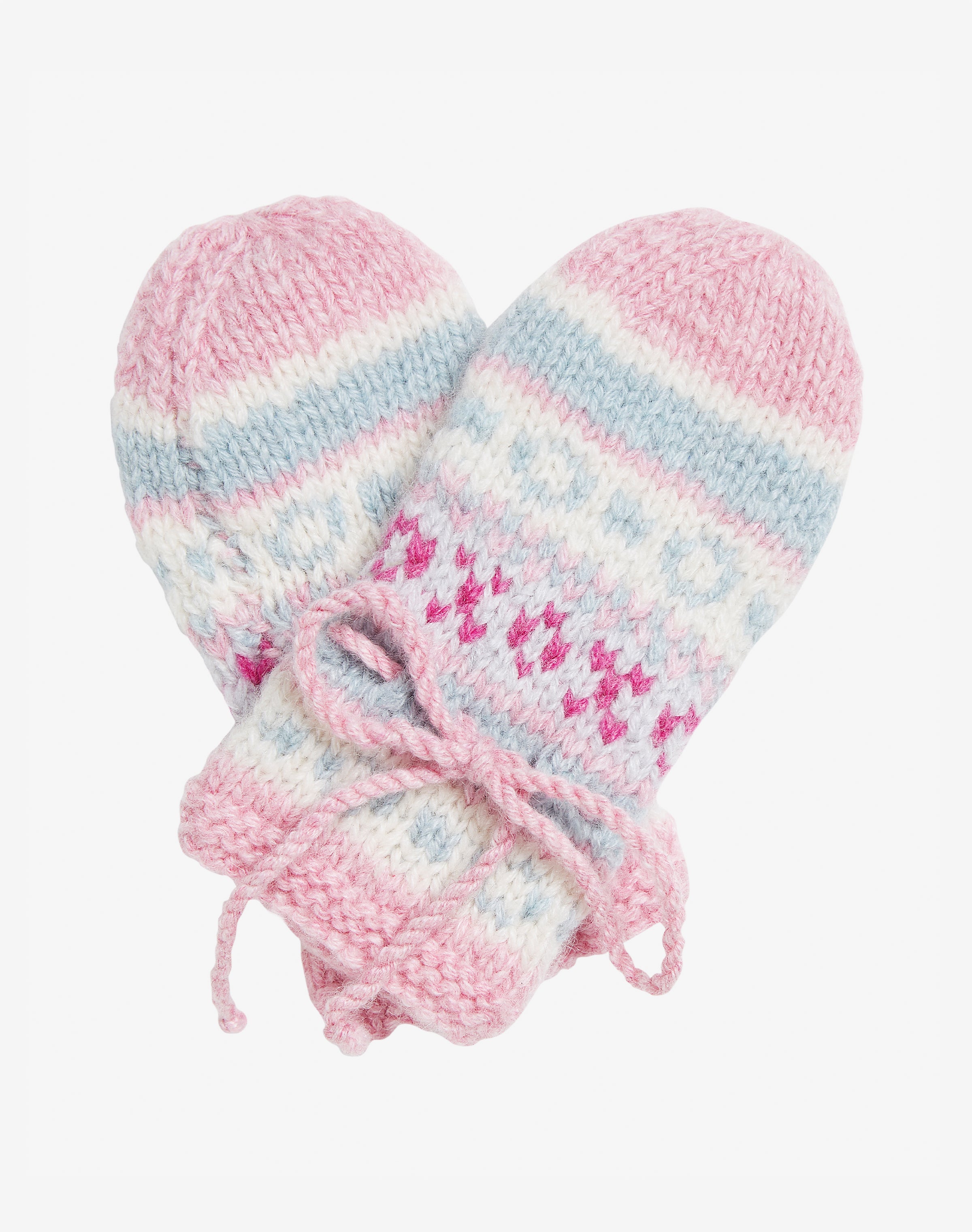 Cashmere Hand Knit Fair Isle Mittens