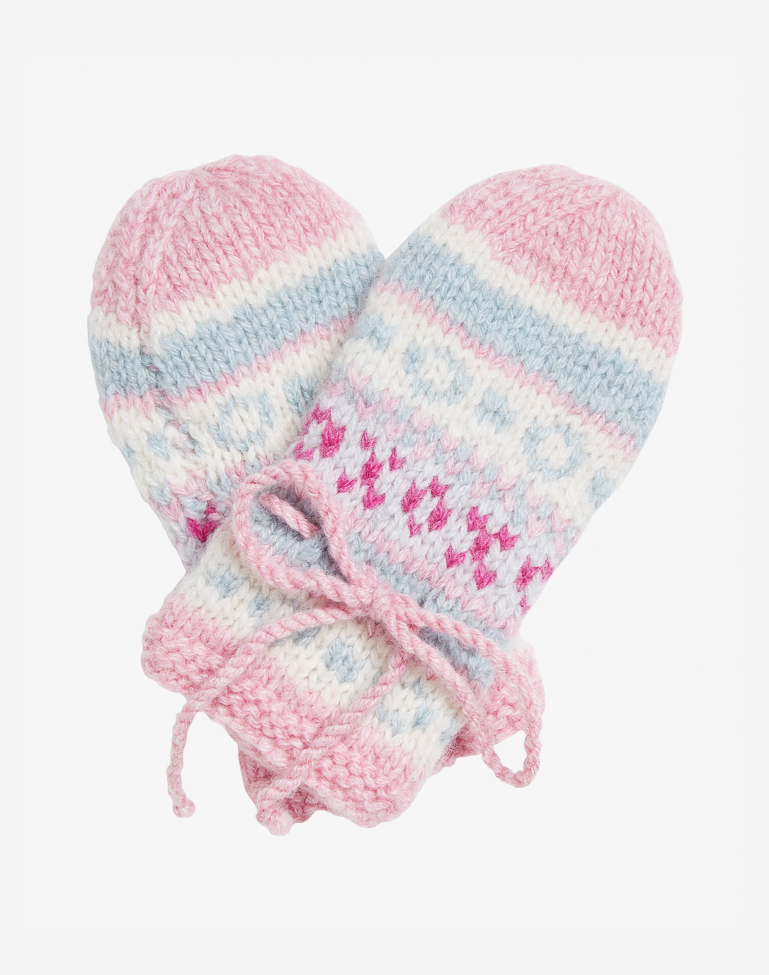 Cashmere Hand Knit Fair Isle Mittens