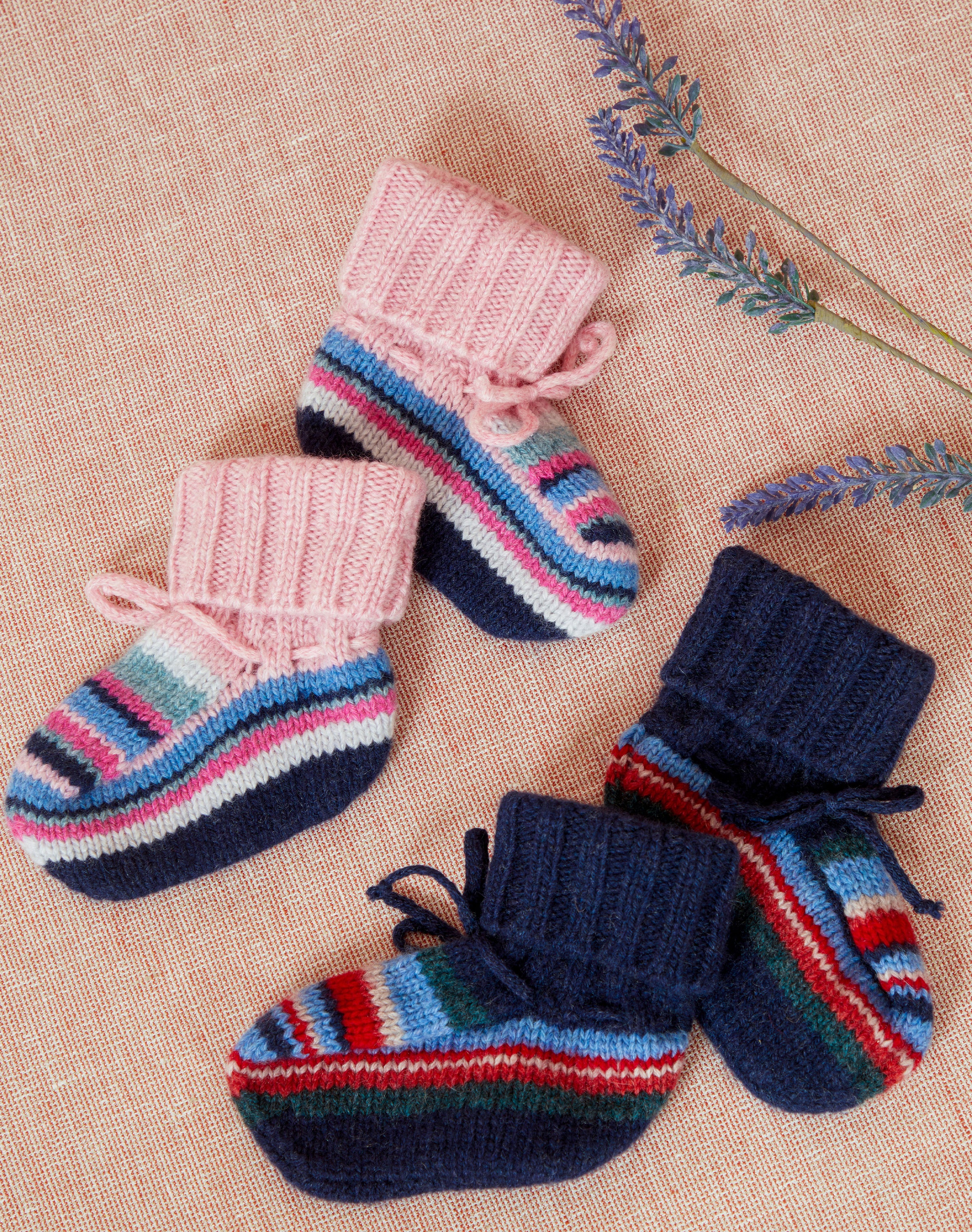 Cashmere Hand Knit Inca Bootees