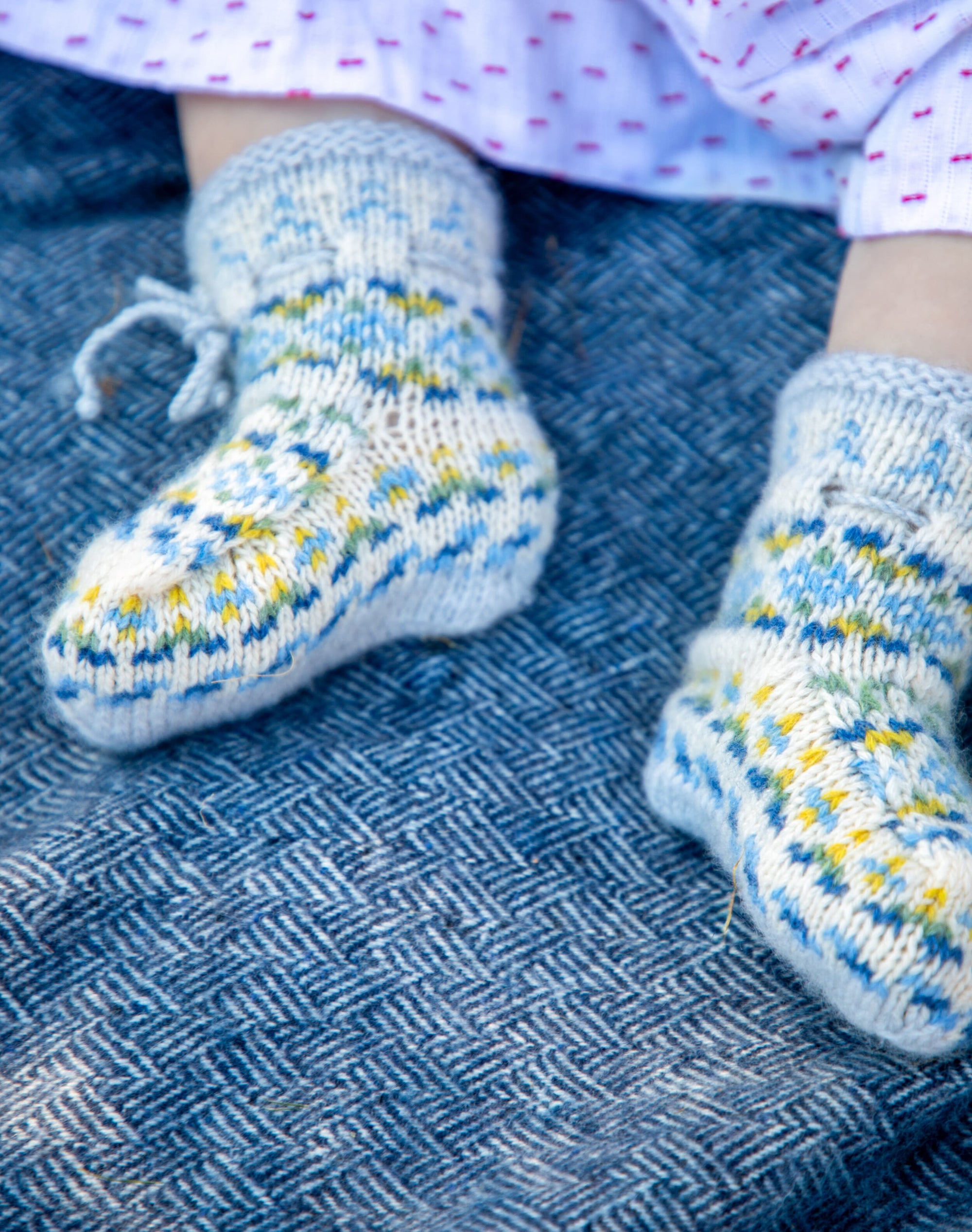 Cashmere Folk Fair Isle Bootees