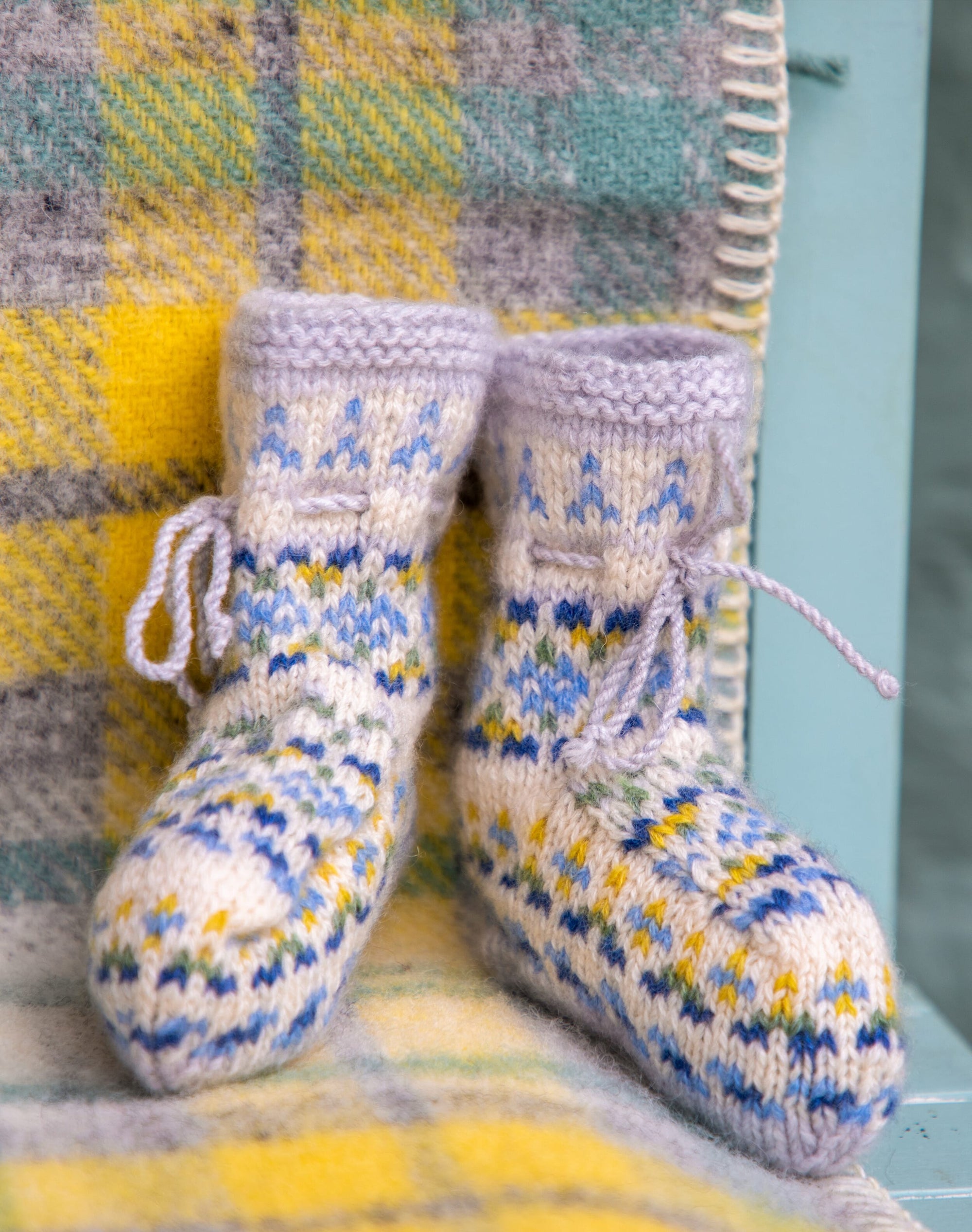 Cashmere Folk Fair Isle Bootees
