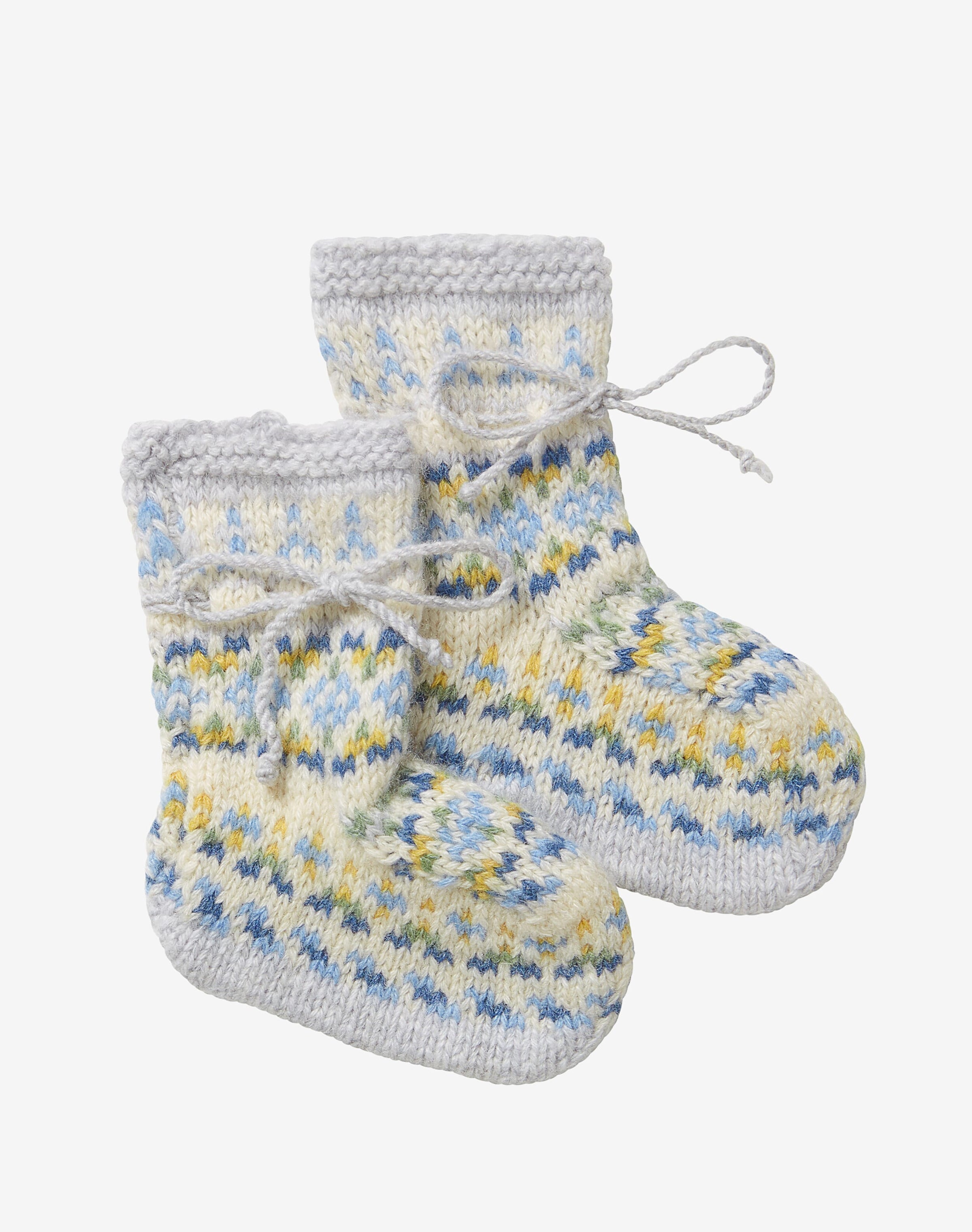 Cashmere Folk Fair Isle Bootees