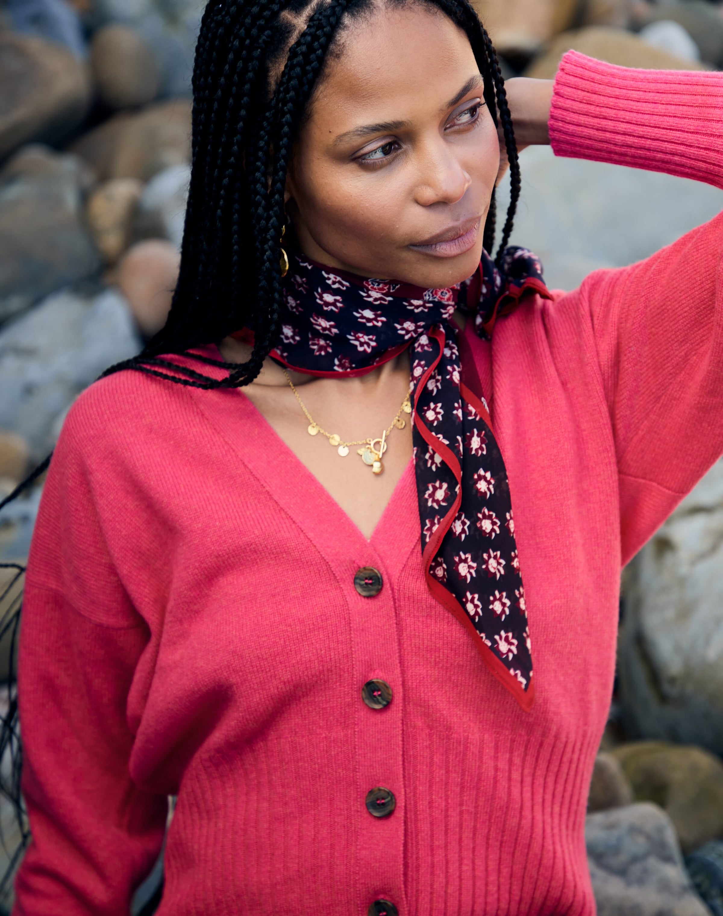 Cashmere V Neck Cardigan