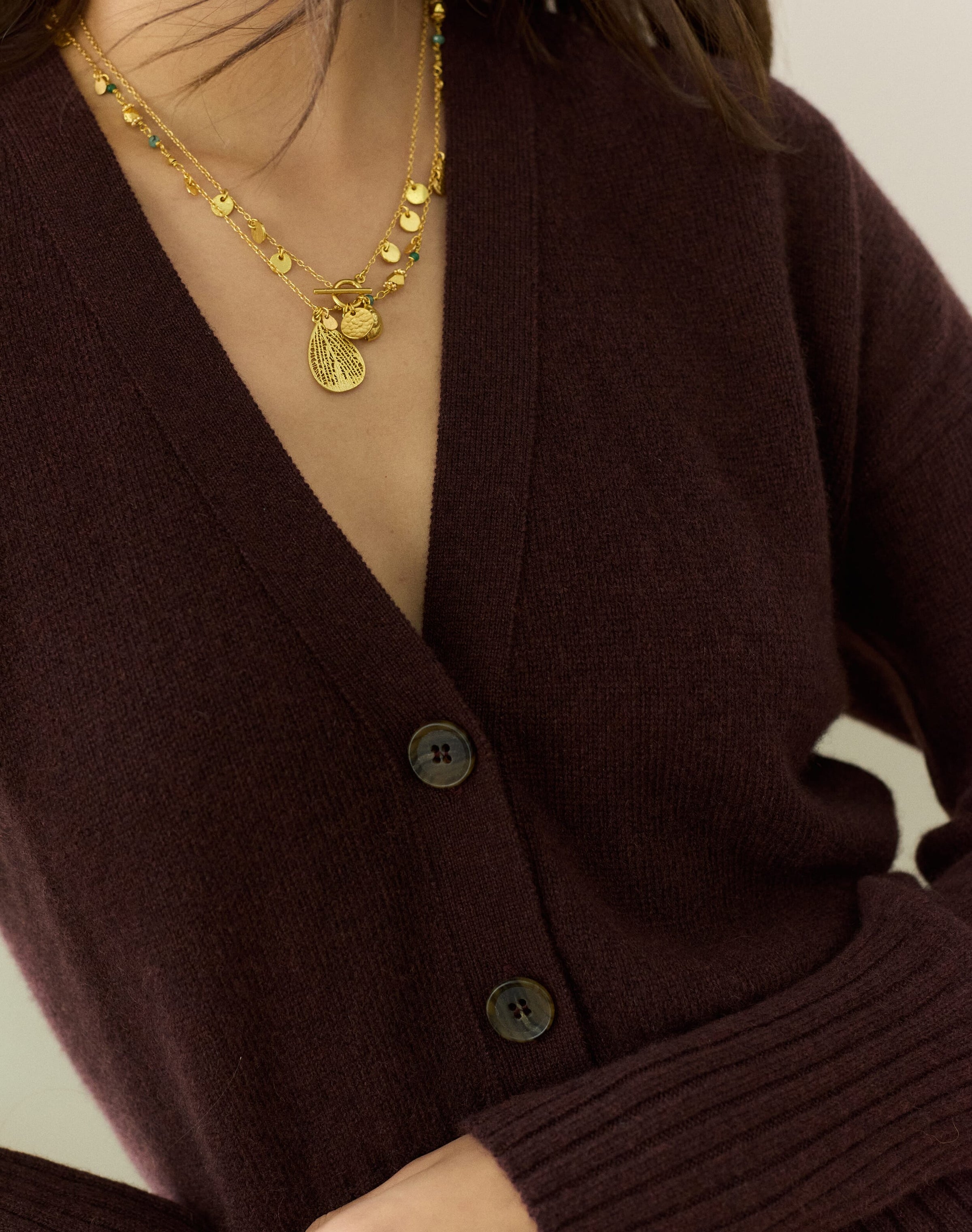 Cashmere V Neck Cardigan